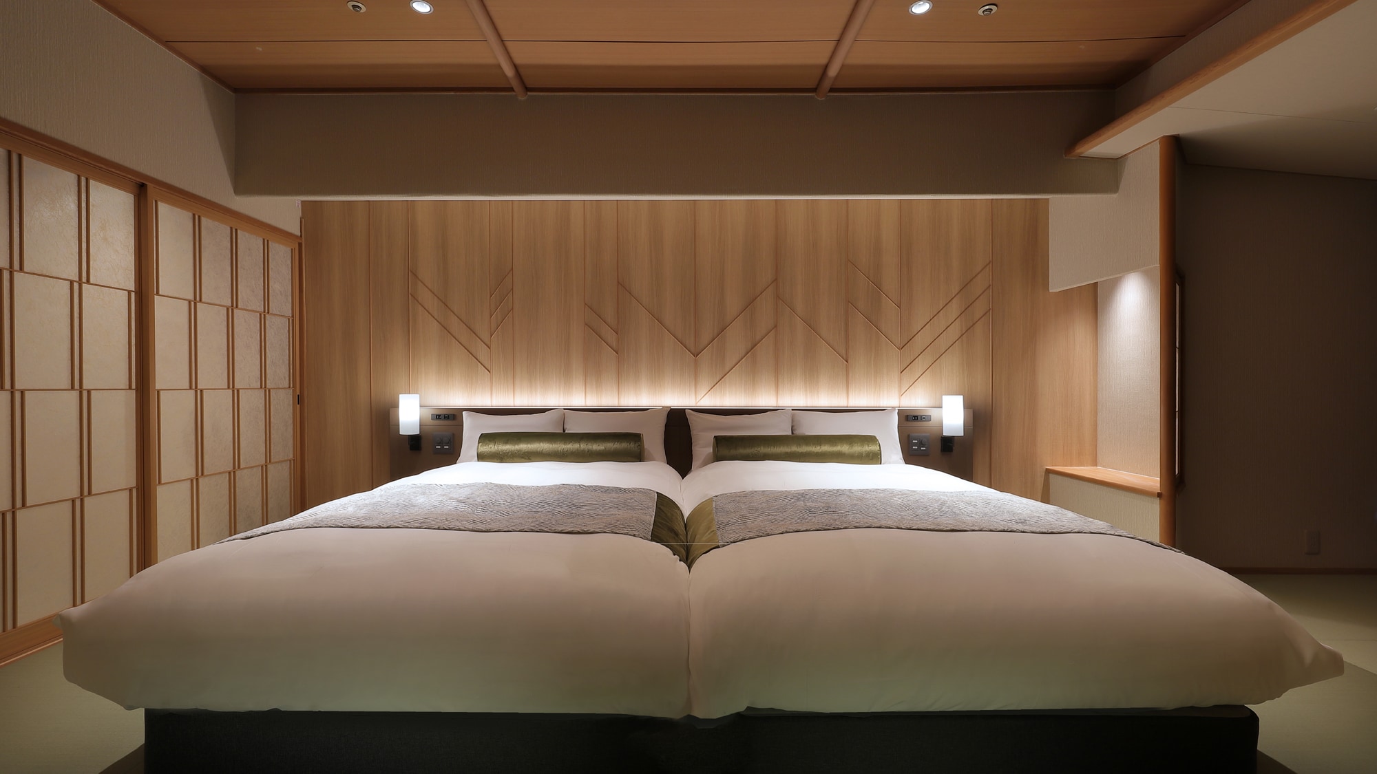 Opened in April 2022! An example of a new guest room "Japanese Twin Matsurin"