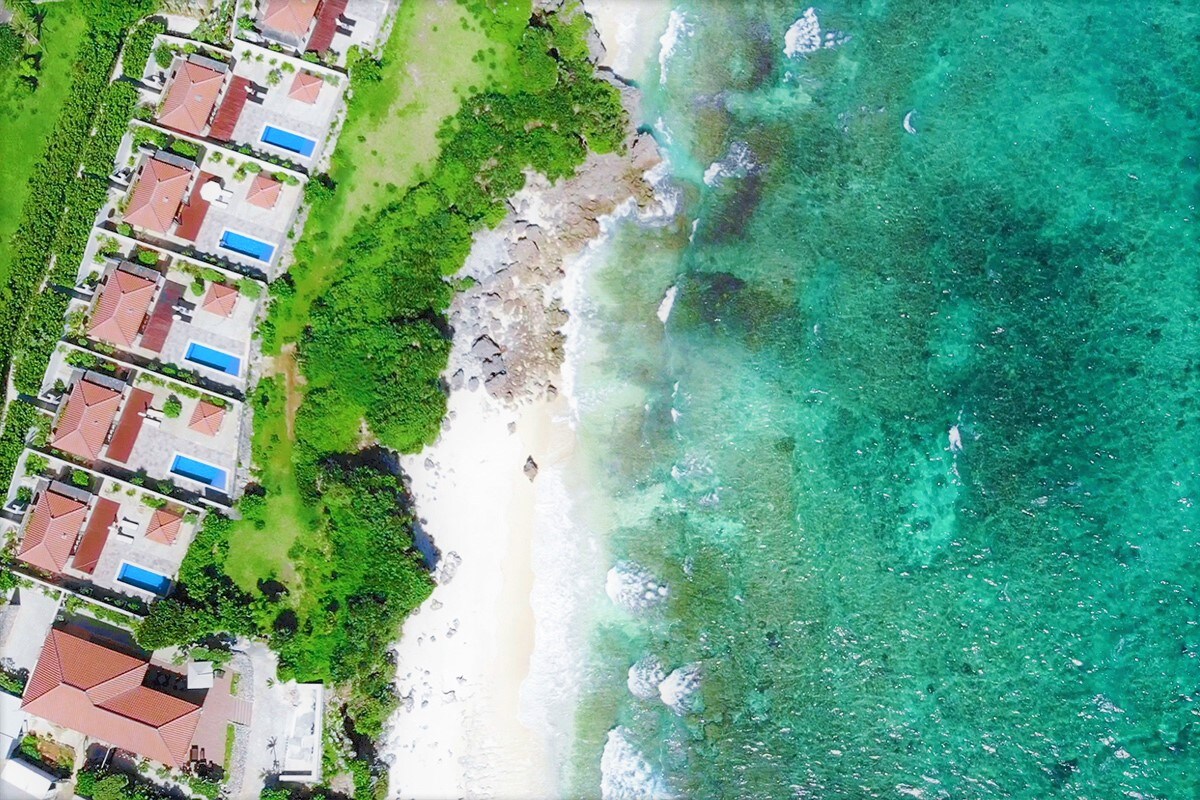 Villabu Resort aerial view