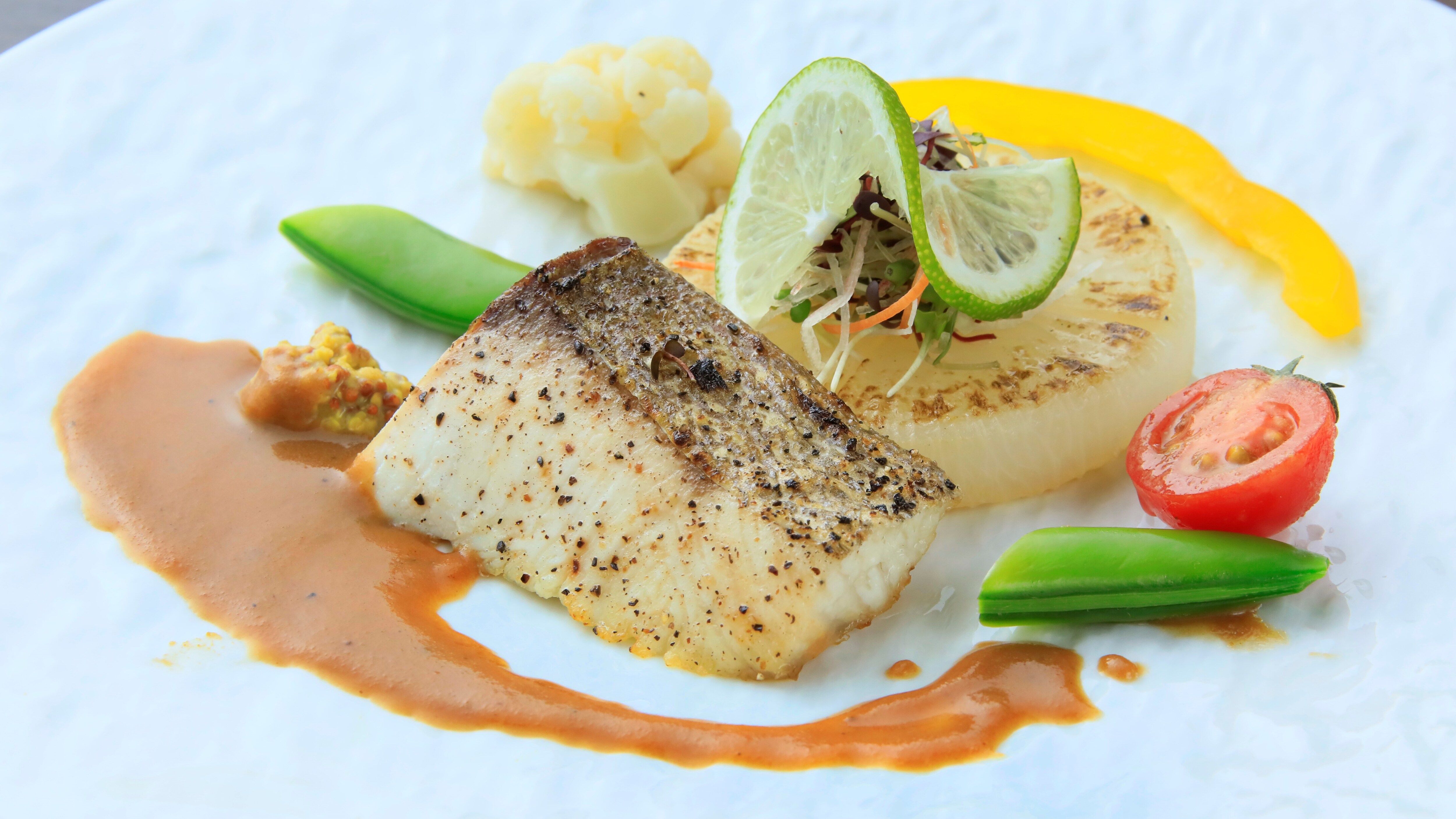 Grilled autumn yellowtail