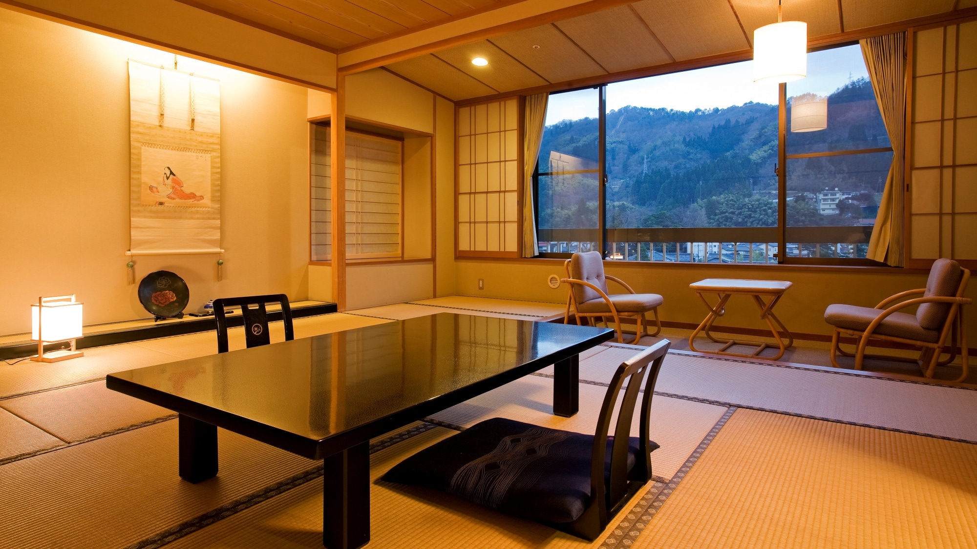 ■ Kamar bergaya Jepang dengan pemandian terbuka [Tozankaku]