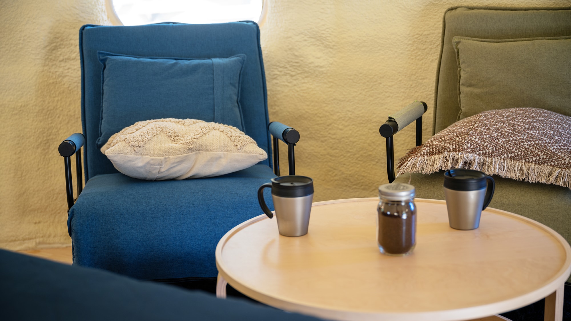 [Glamping Dome] Coffee is also available.