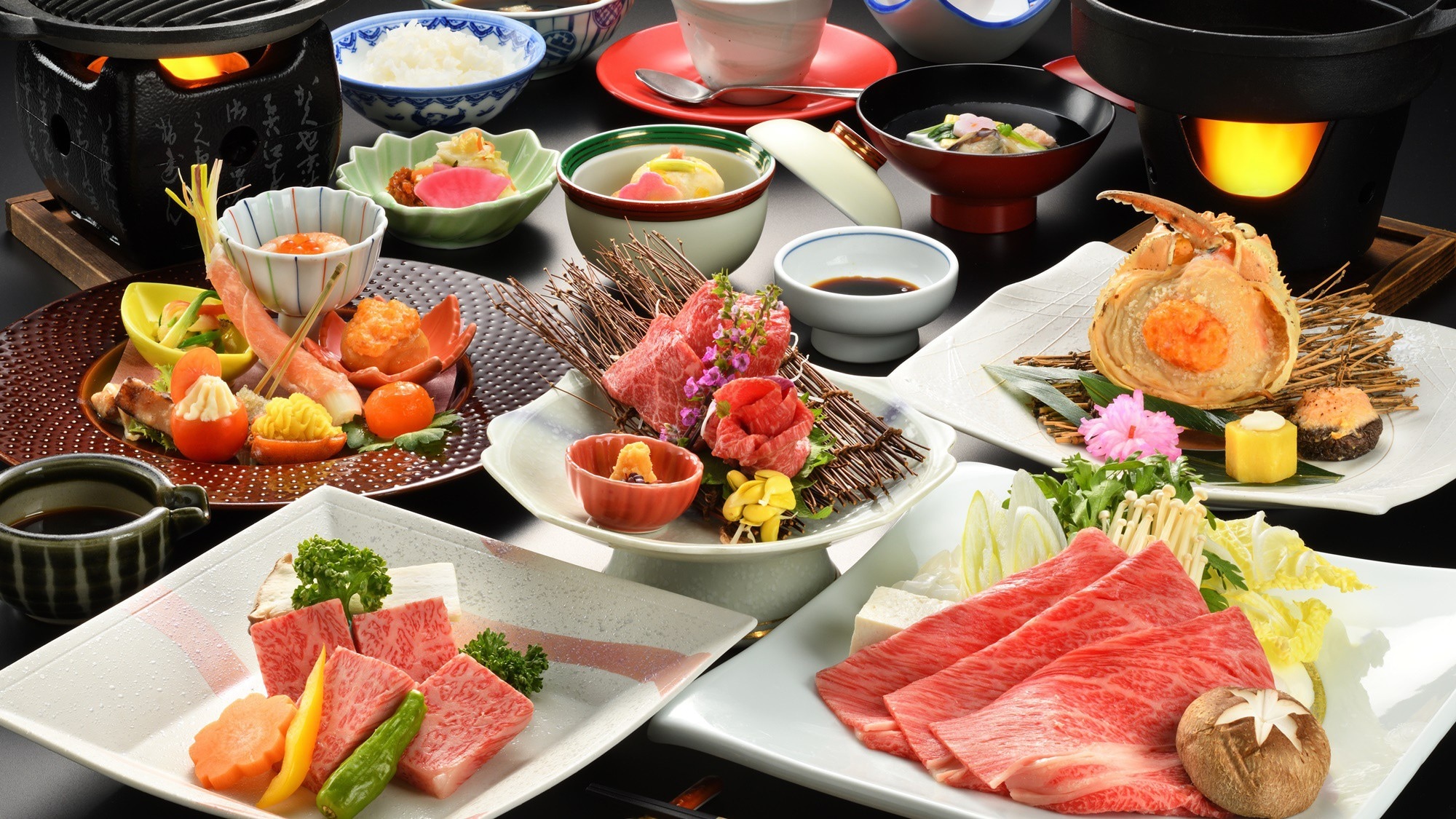 ◆The most popular "Yonezawa Beef Zanmaizen" allows you to choose your favorite meat dish!