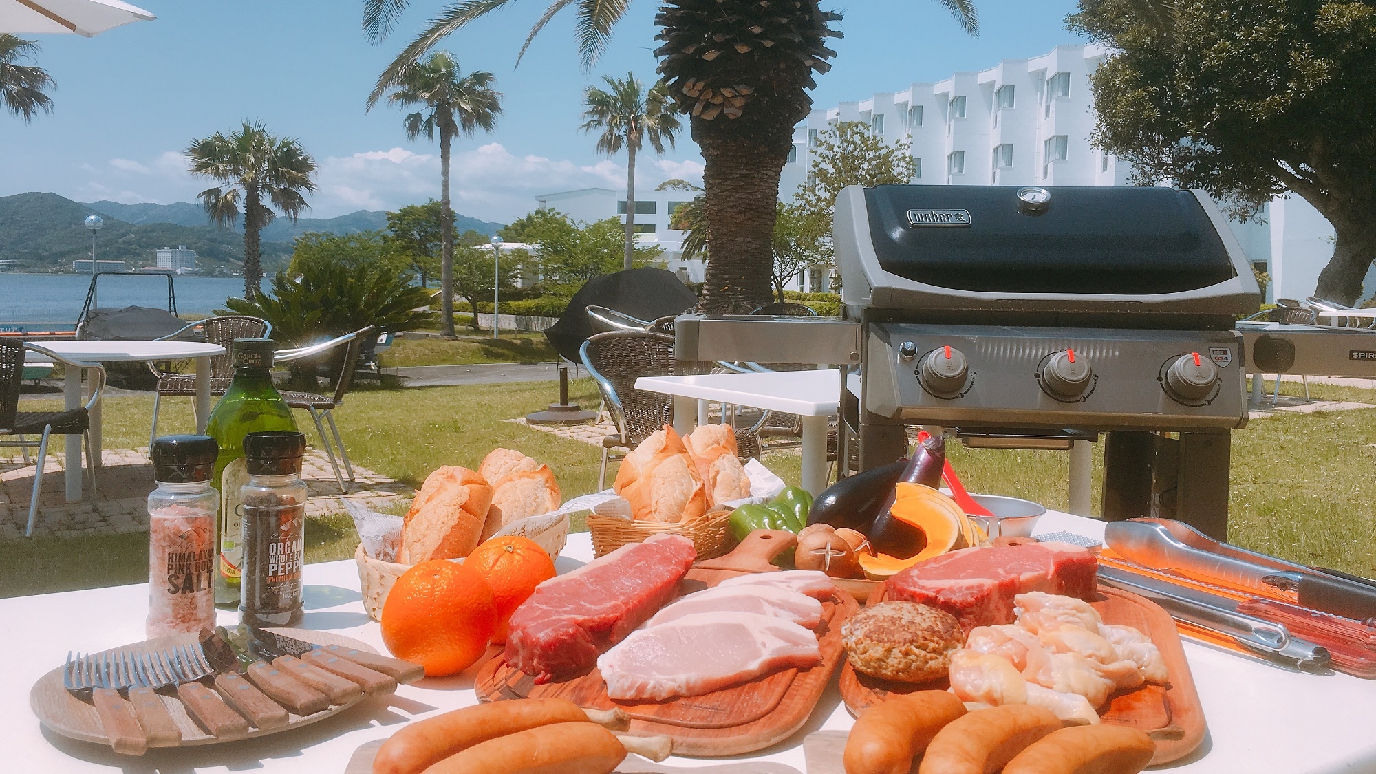 [BBQ Plan] Part of the BBQ menu *One example | The BBQ plan is very popular in spring, summer, and autumn! Enjoy it in an open atmosphere!