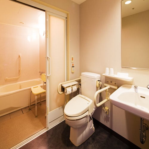 ■Universal Twin■The bathroom and toilet are barrier-free, so you can rest assured