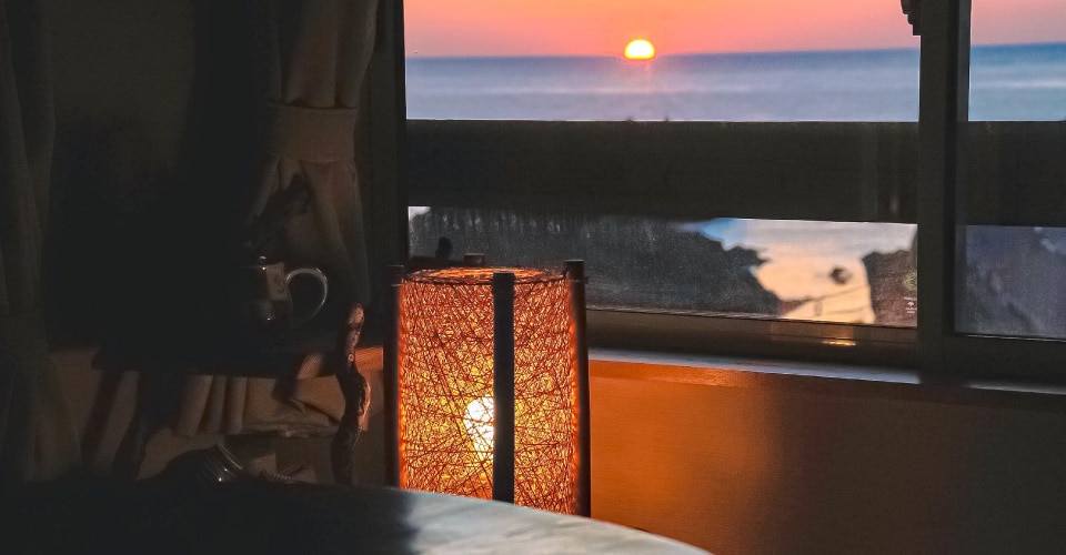 Between young leaves