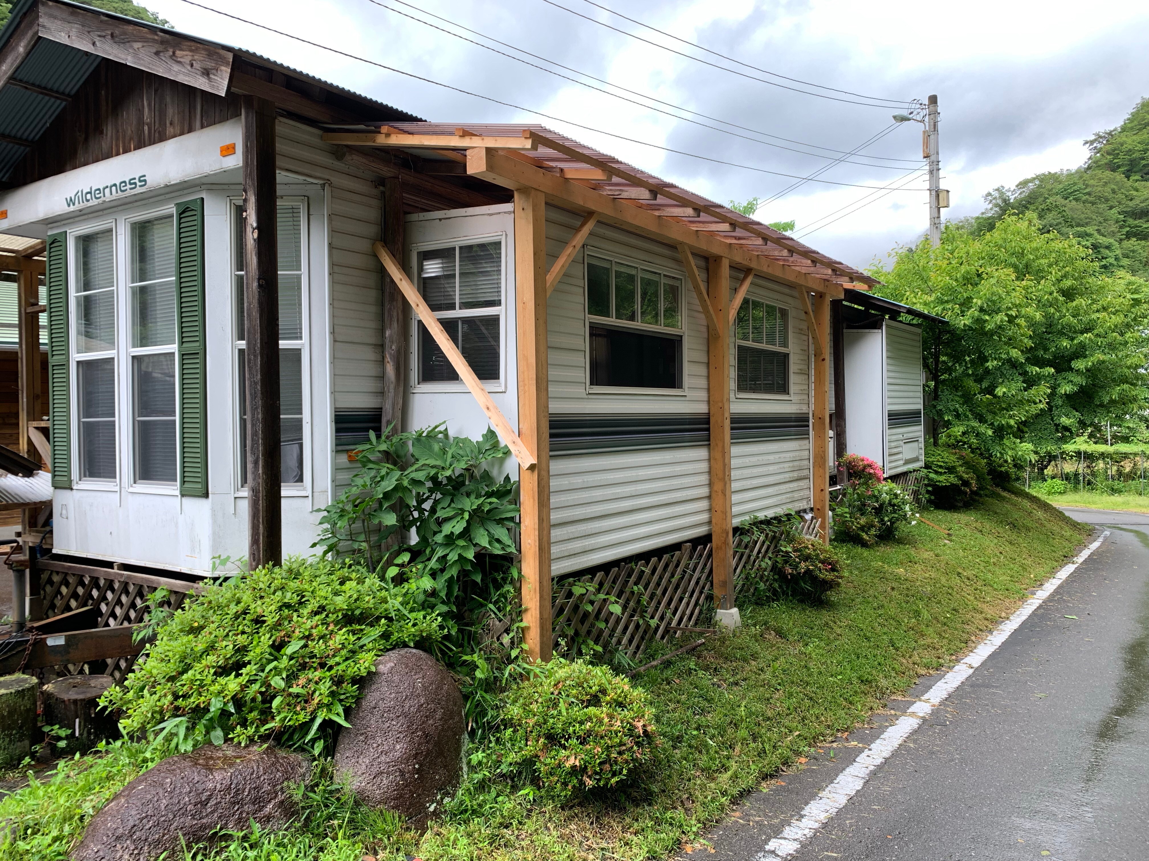 Exterior of mobile home