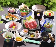 Beef shabu-shabu kaiseki set