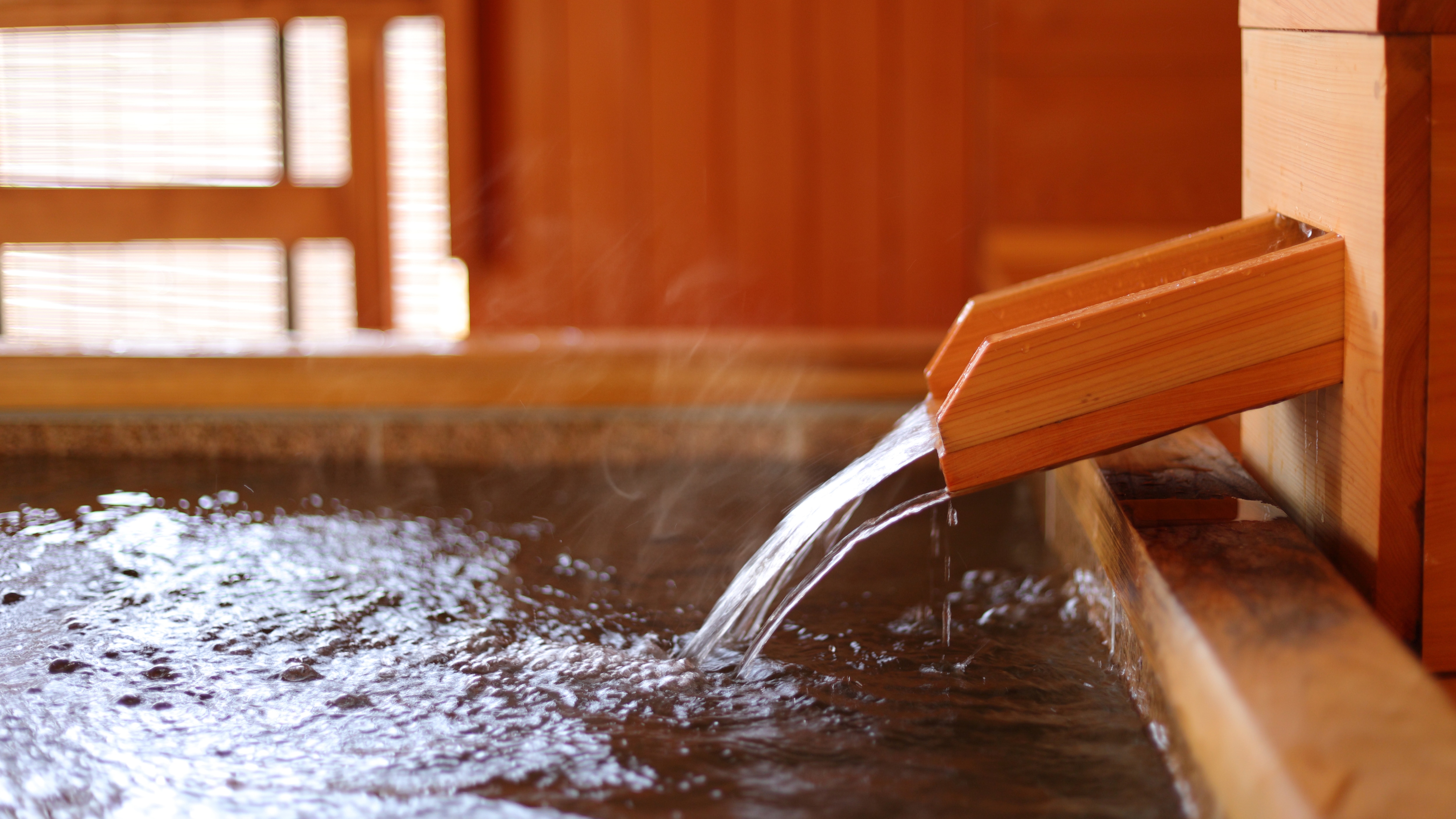 Modern Japanese style twin room with open-air bath