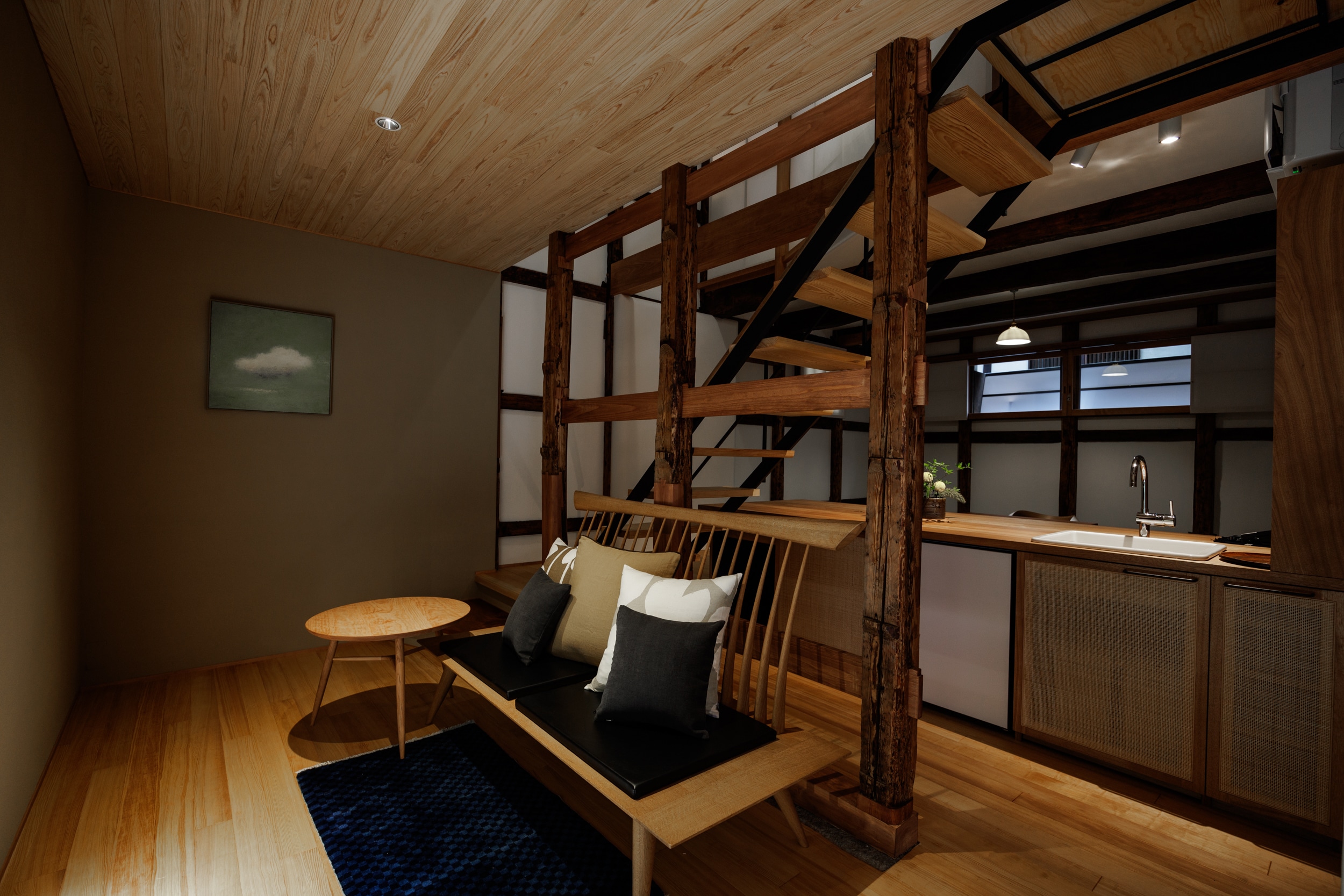 Storehouse room, wooden floor