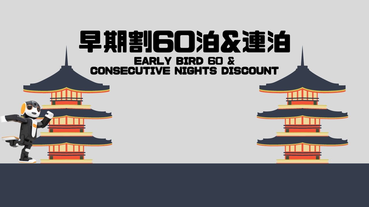 Early Bird 60% & Consecutive Nights