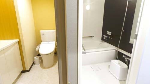 Bath and toilet