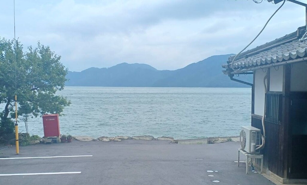Lake Biwa from the train window