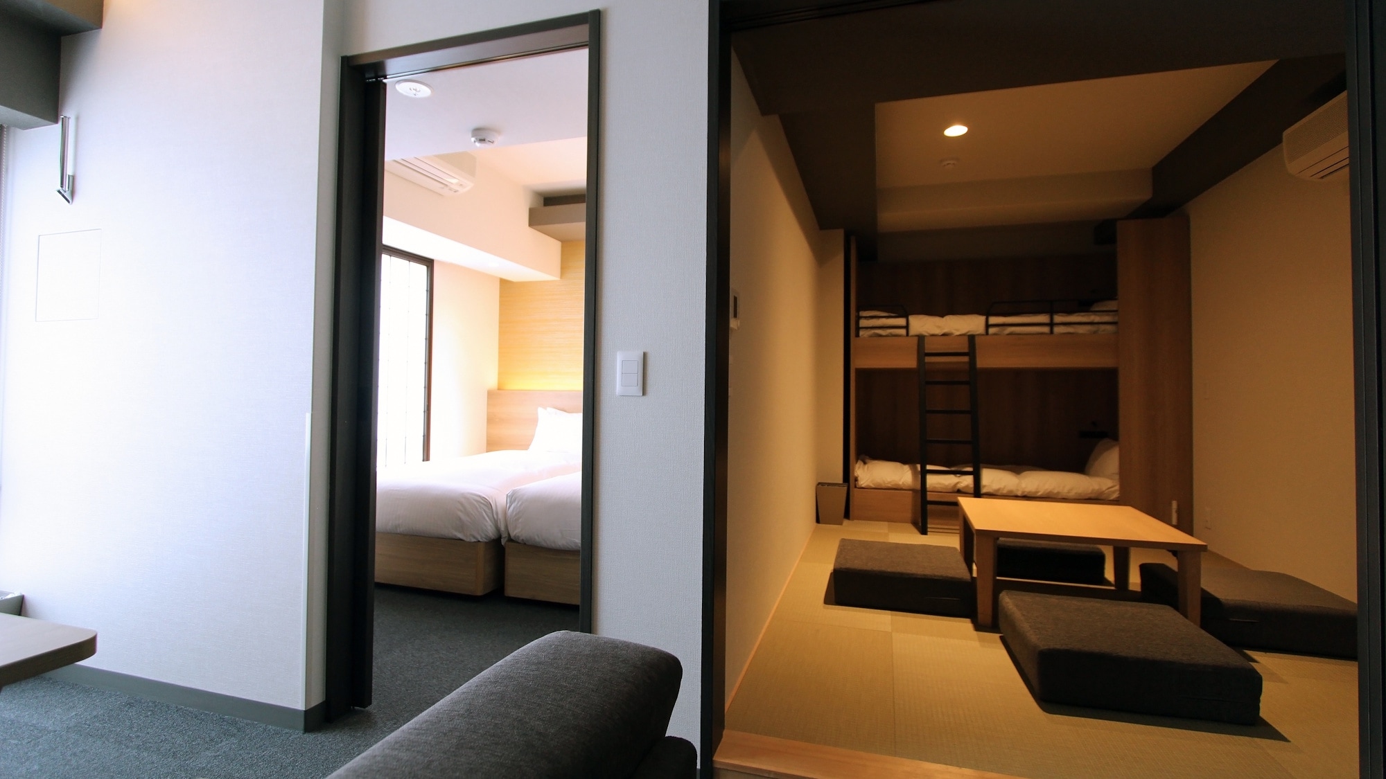 ห้องพรีเมียร์ญี่ปุ่น (ห้องพักสไตล์ญี่ปุ่นผสมตะวันตกพร้อมเตียงสองชั้น) ชั้นบน