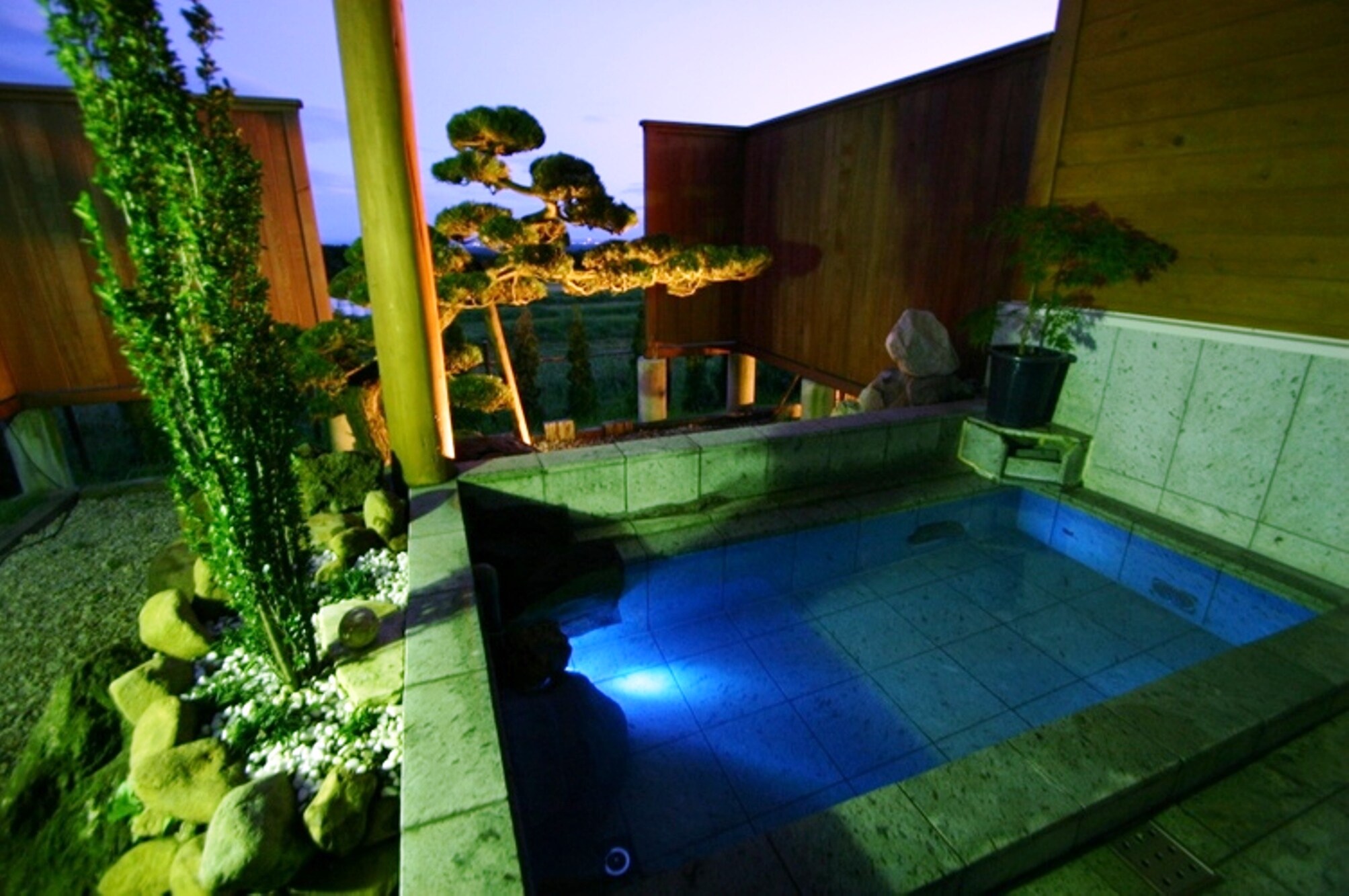 Panoramic hot spring