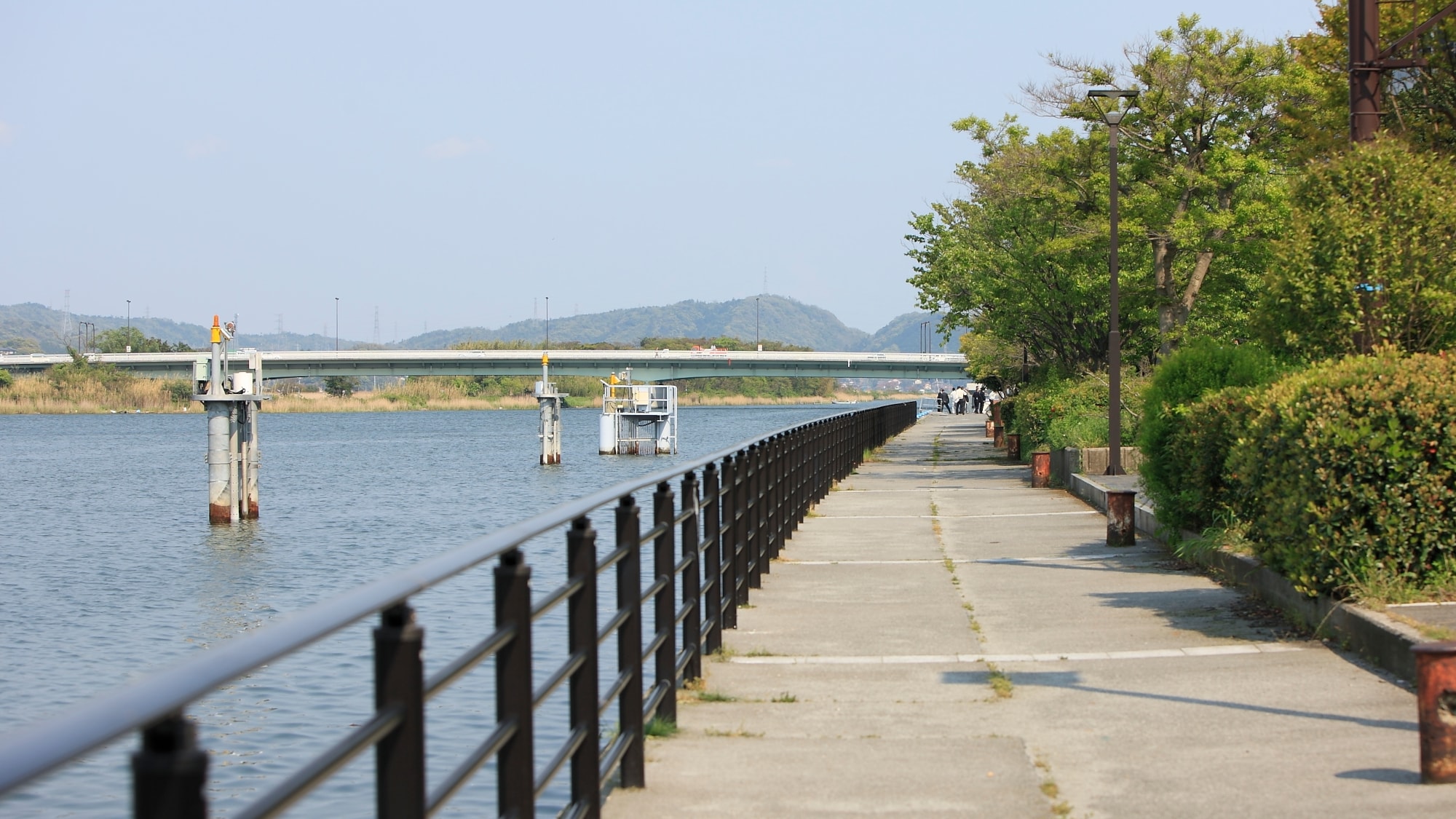 료칸 앞 산책 코스