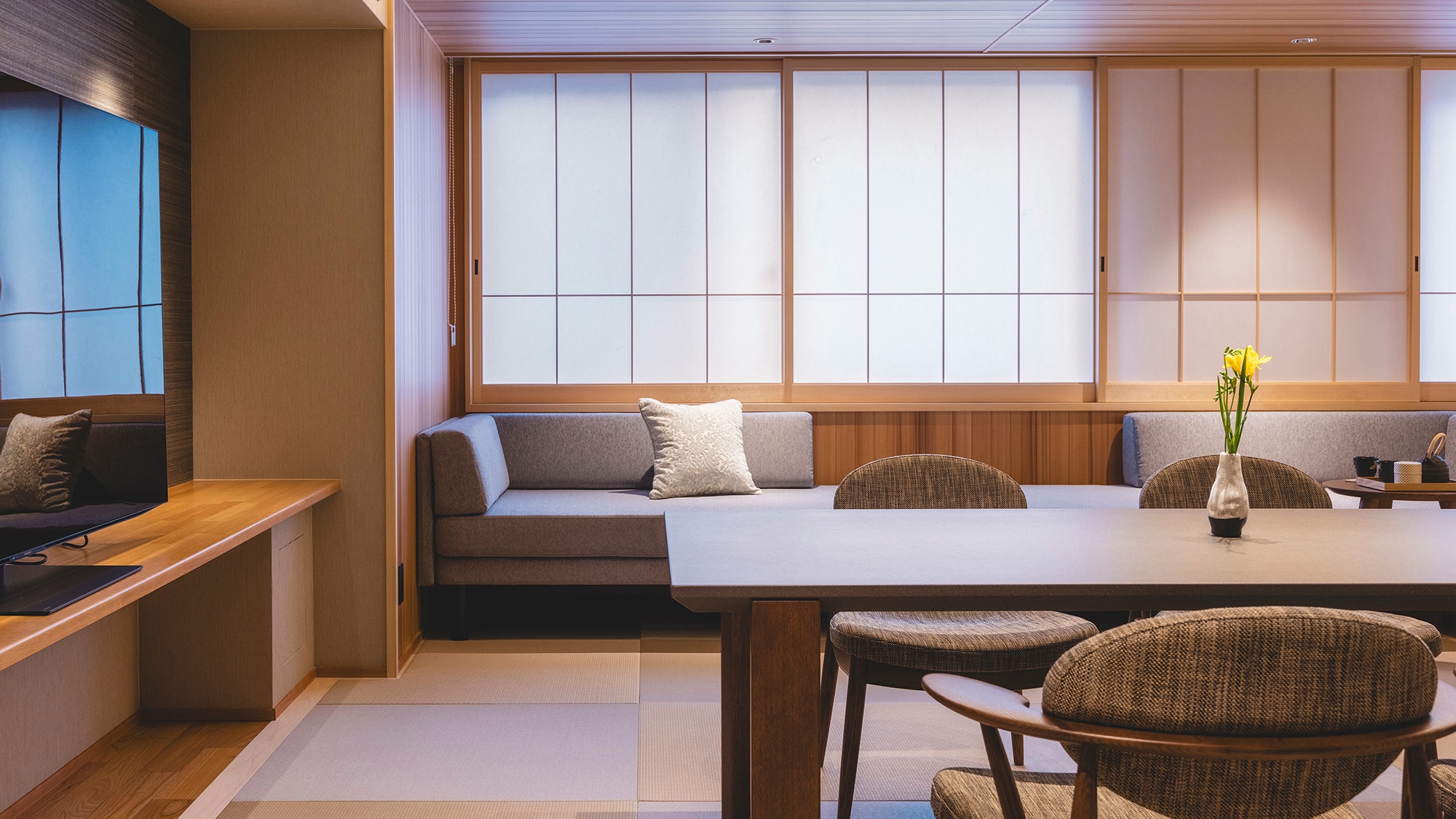 ■Barrier-free room ■Japanese modern room with a calming impression