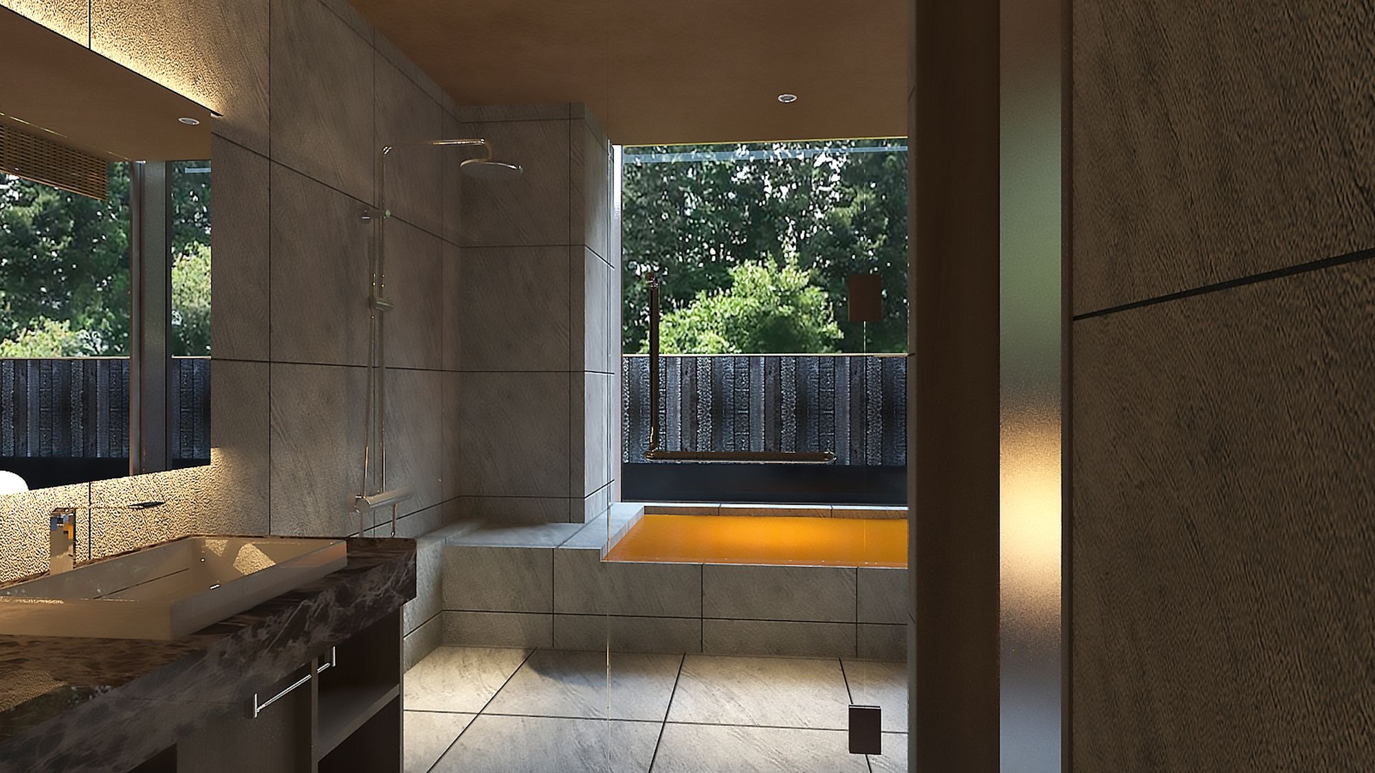 [Renovated in August 2025] [With open-air golden spring bath] Japanese-Western style room *Image
