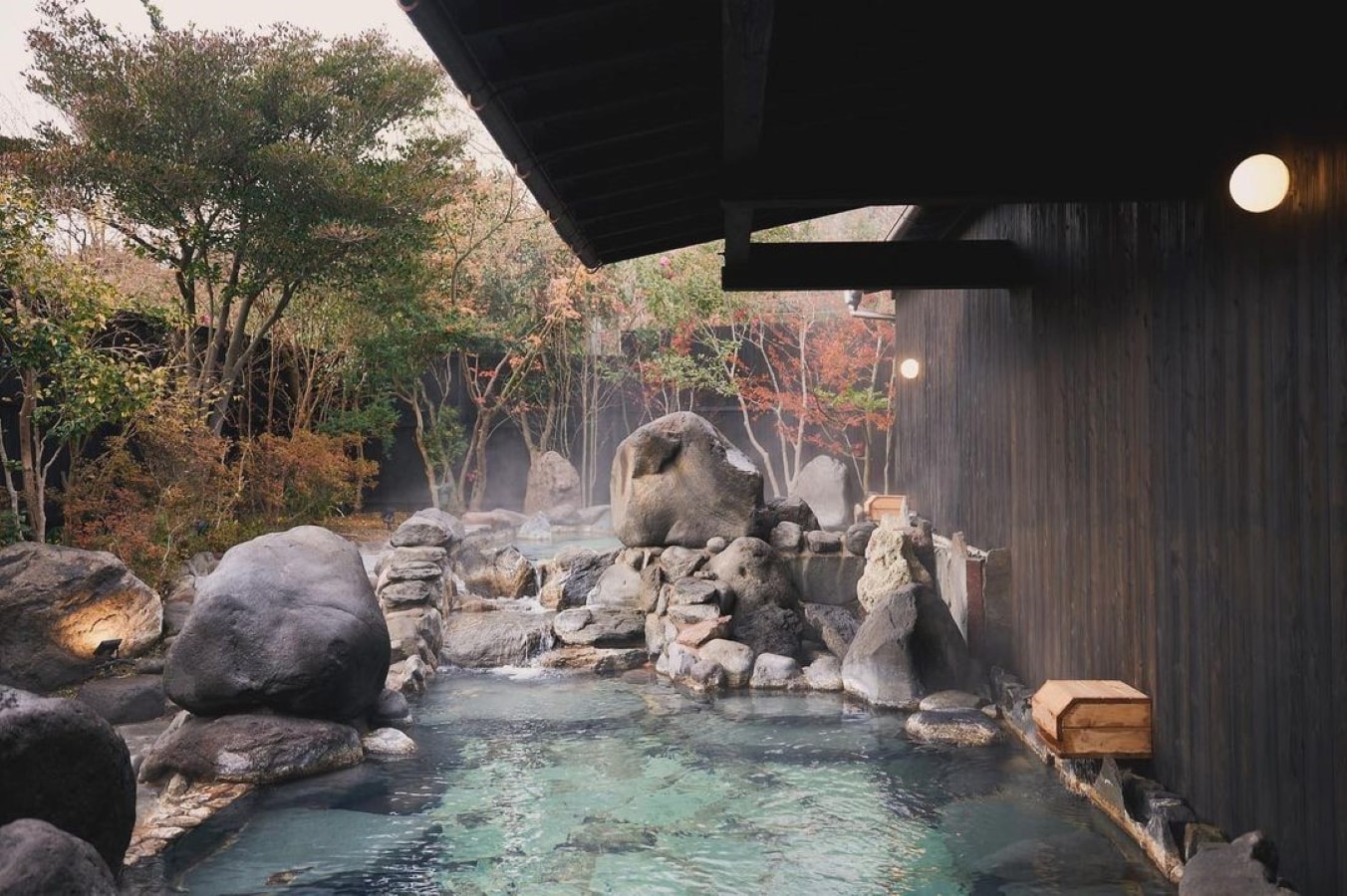 Large open-air bath