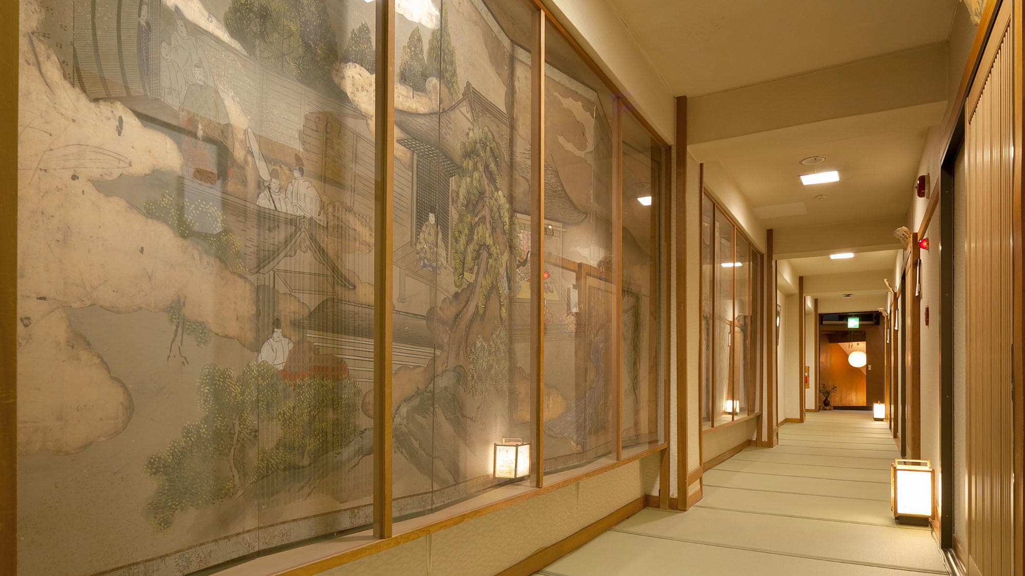 [Corridor with tatami mats]