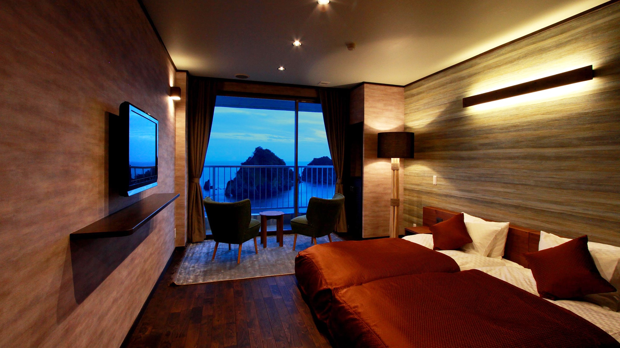 Kamar tidur tepi pantai