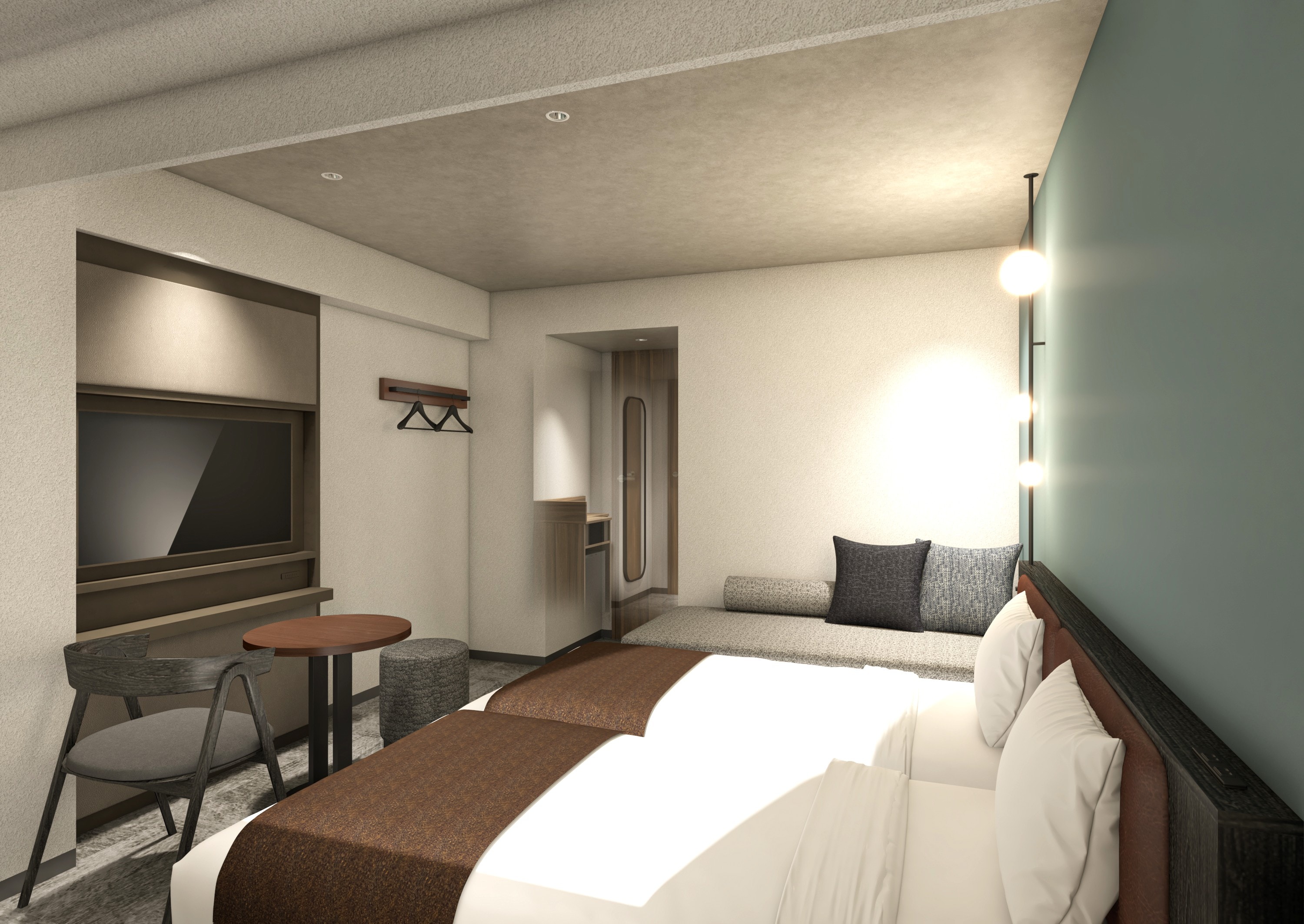 [Phòng đôi cỡ trung bình ◆ 23 m²] (Hình ảnh)