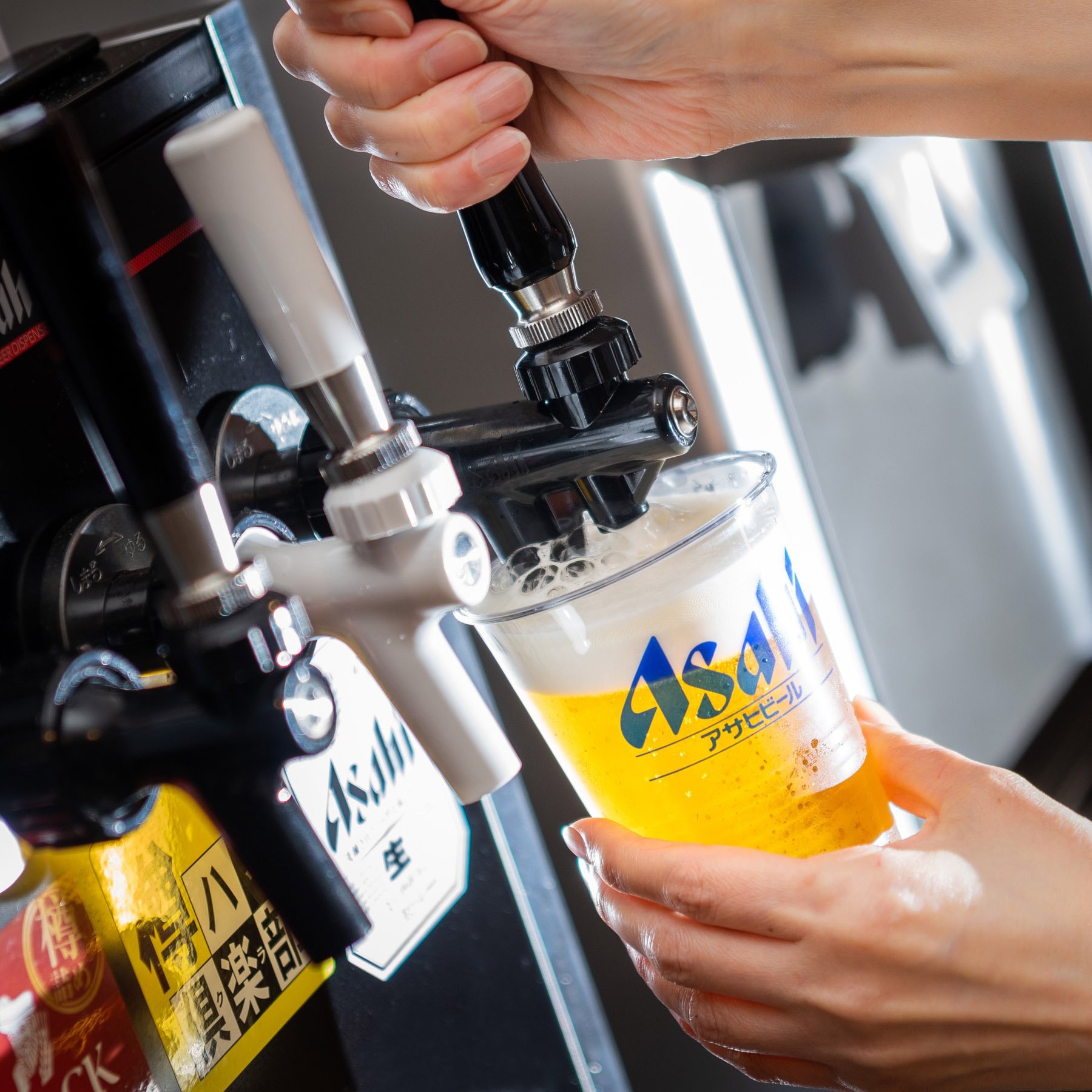 Welcoming you with a welcome drink♪