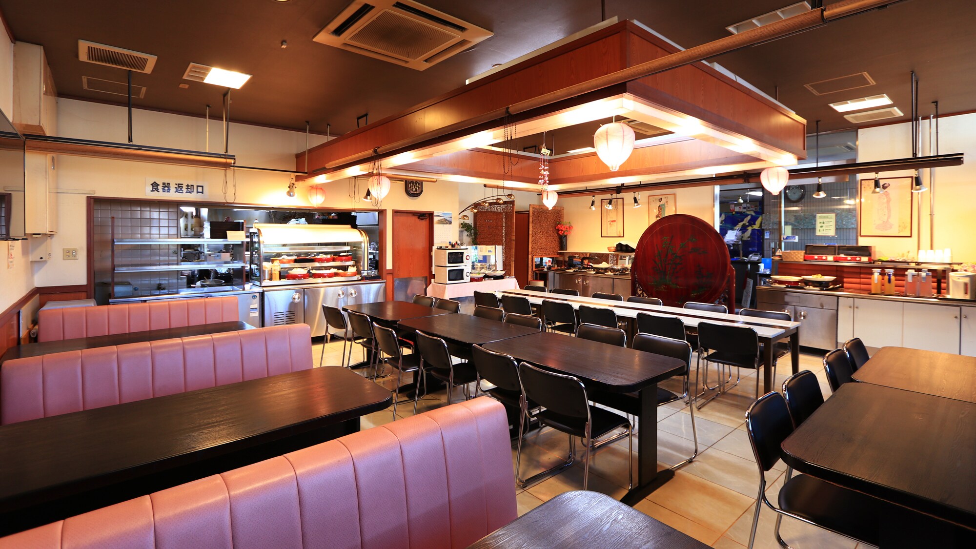 Spacious dining area