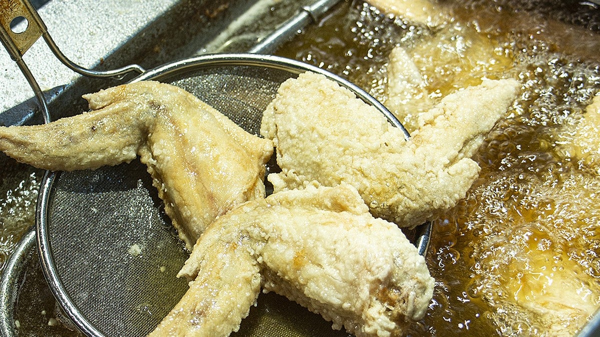 Deep-fried Miyazaki chicken wings from Tenkaichi Tebasaki