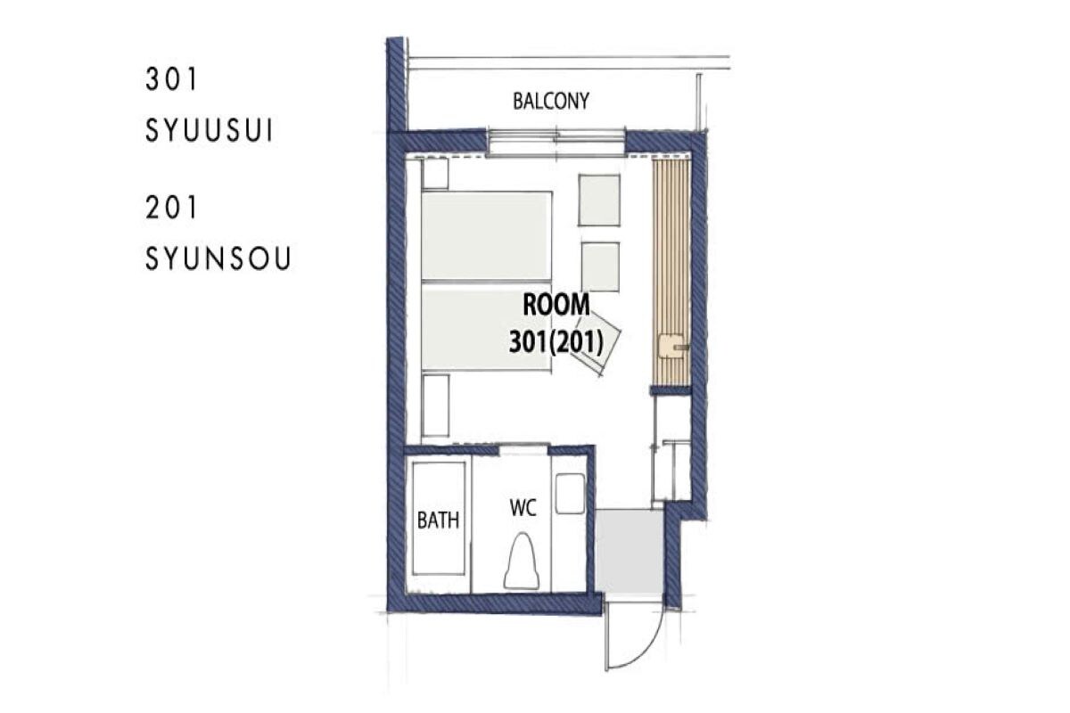 301 Susui and 201 Shunsou Floor plan
