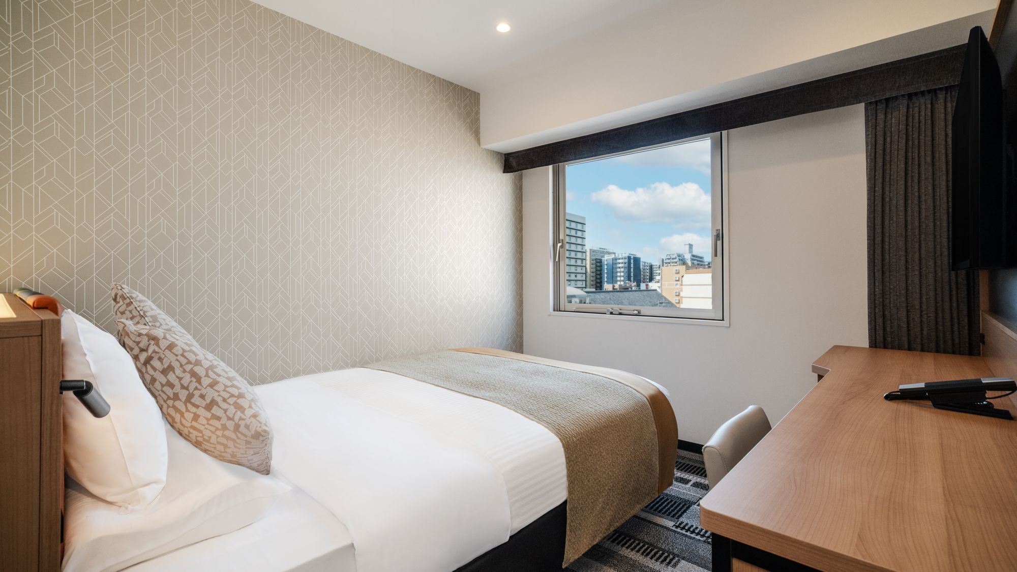 全新裝潢標準雙人房 - 附廚房 ◇ 16 平方米