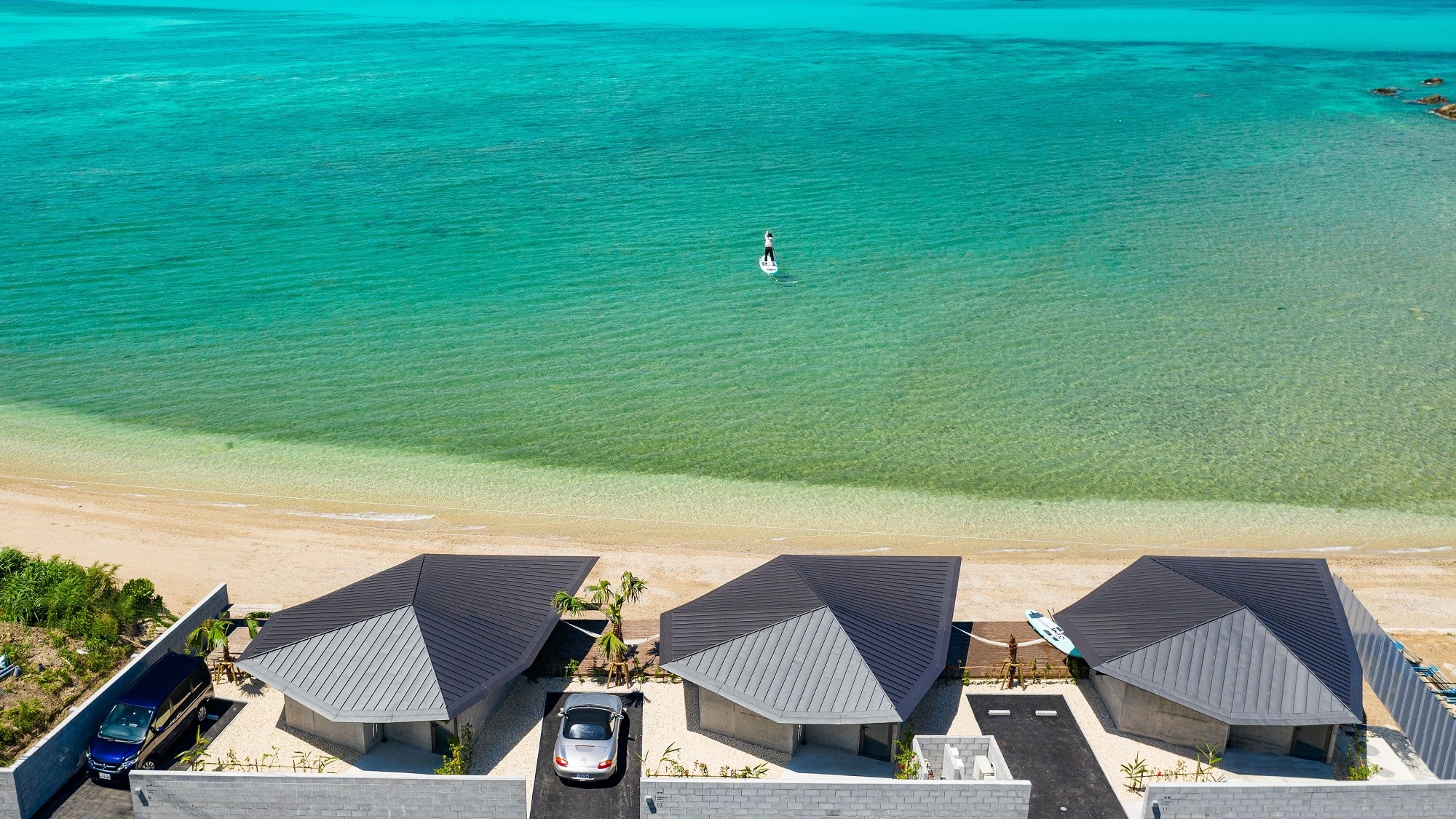 [ชายหาด] วิลล่าริมชายหาดแห่งนี้ตั้งอยู่บนชายฝั่งของเกาะอามามิโอชิมะซึ่งผู้คนและธรรมชาติอยู่ร่วมกันอย่างกลมกลืน
