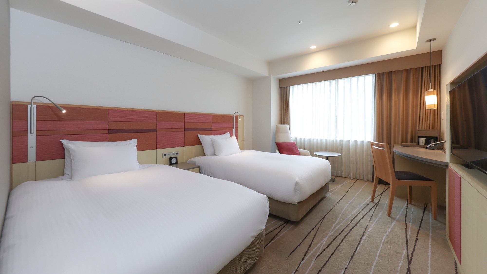 Kamar Twin Premium [29m²/120cm lebar tempat tidur x 2]
