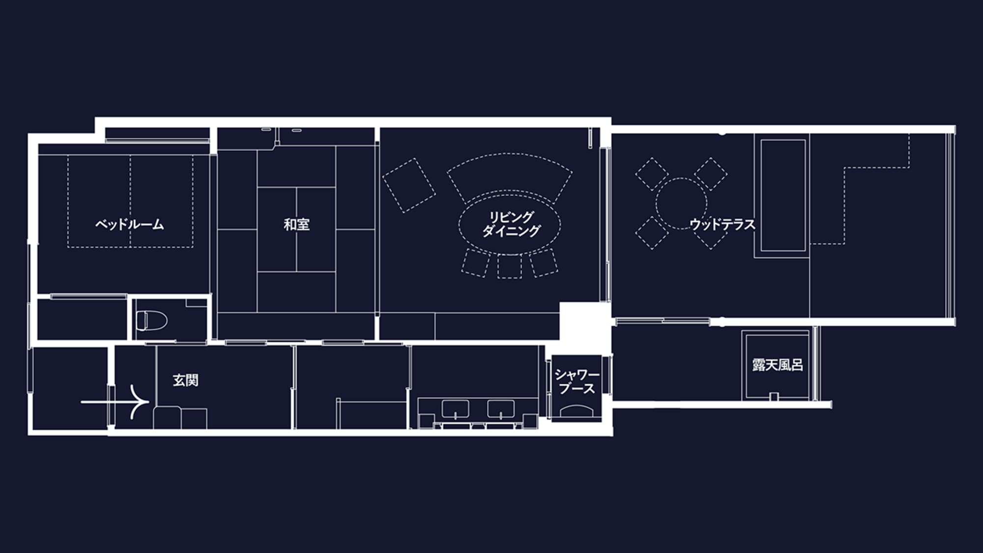 [ทุกห้องมีห้องอาบน้ำส่วนตัวแบบเปิดโล่ง] Villa Rakuen Asahi no Niwa Type O