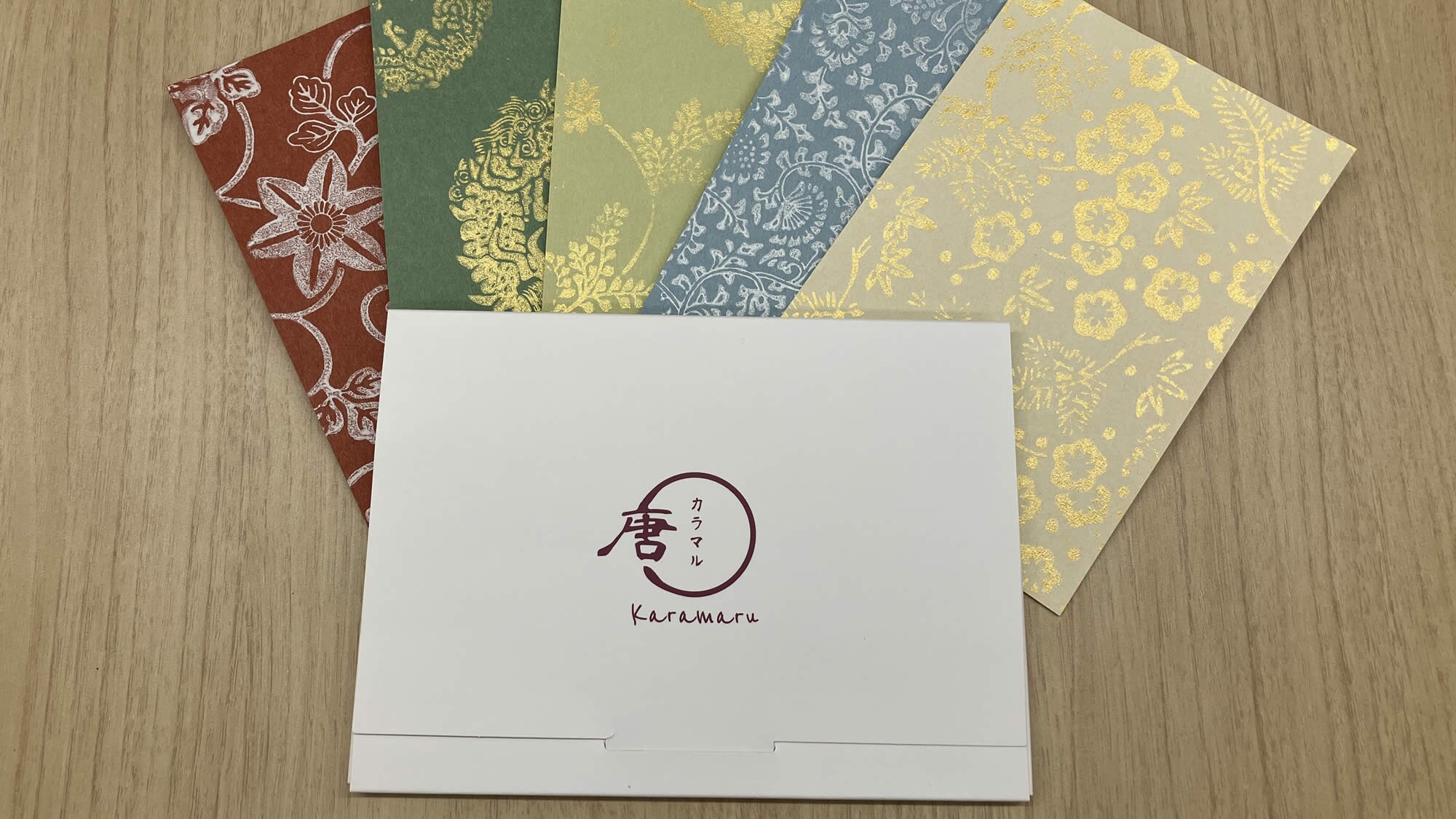 Experience printing postcards using Kyoto Karakami paper