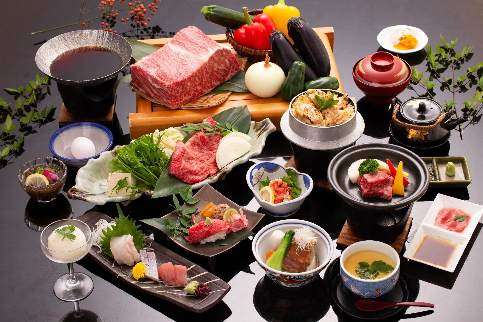 Japanese black beef banquet