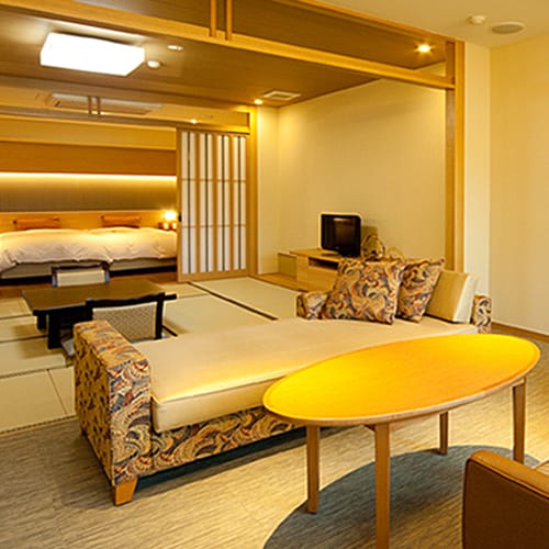 Terrace suite with open-air bath [Kaze no Izumi] Guest room with high-class open-air bath