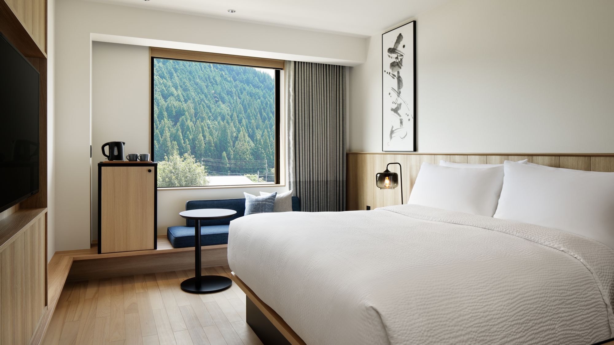 大床房：25平方米，無煙，床寬180厘米，在簡約而溫馨的空間中放鬆身心。