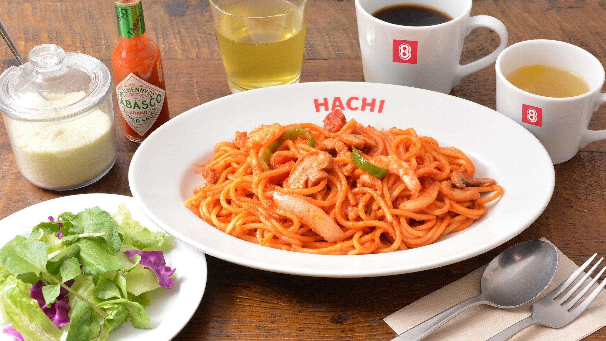 “MAGO HACHI”奇異酒店原創早餐套餐/那不勒斯早餐（含沙拉、湯和飲料）
