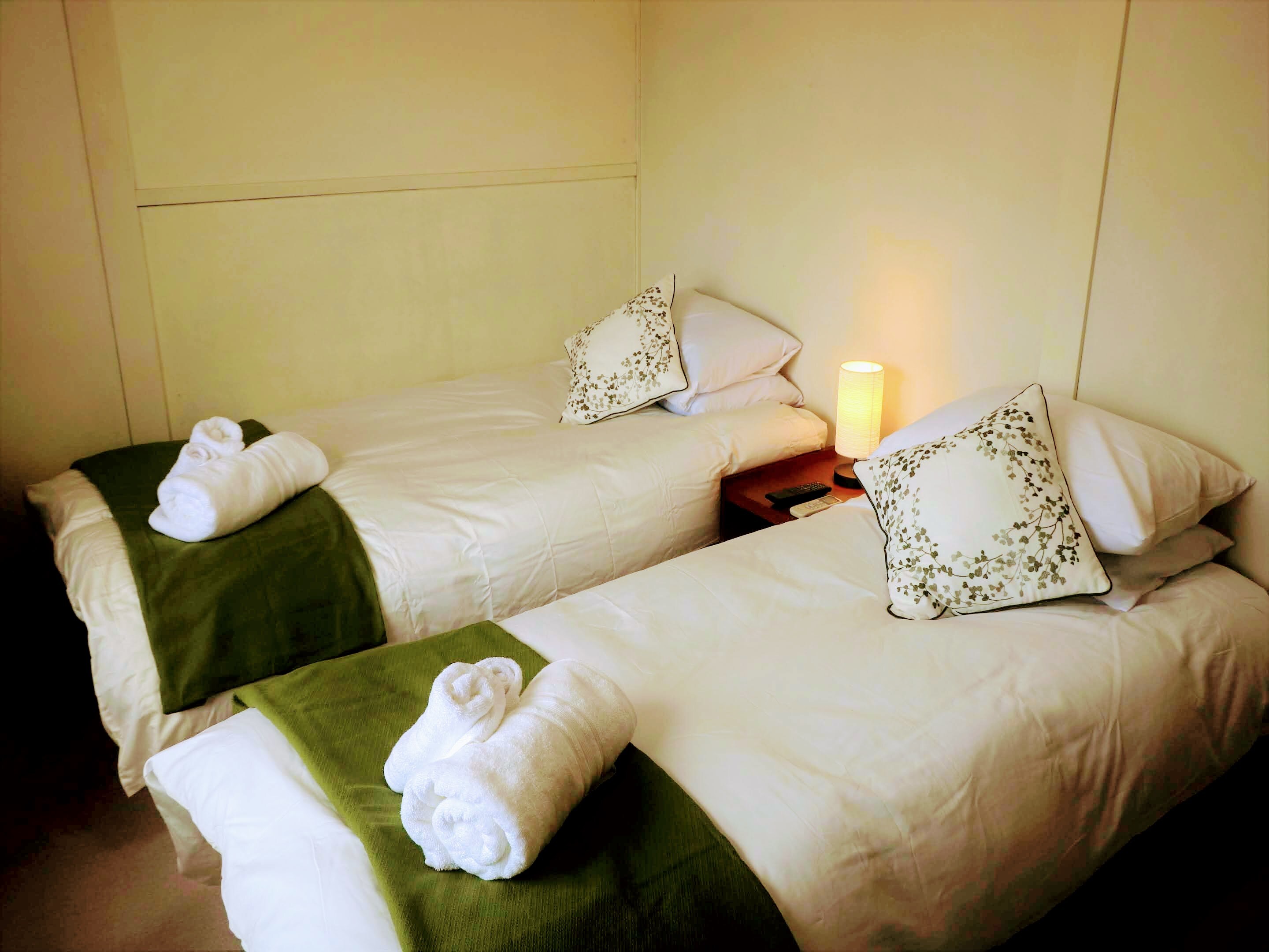 Twin or double bedroom with private bathroom