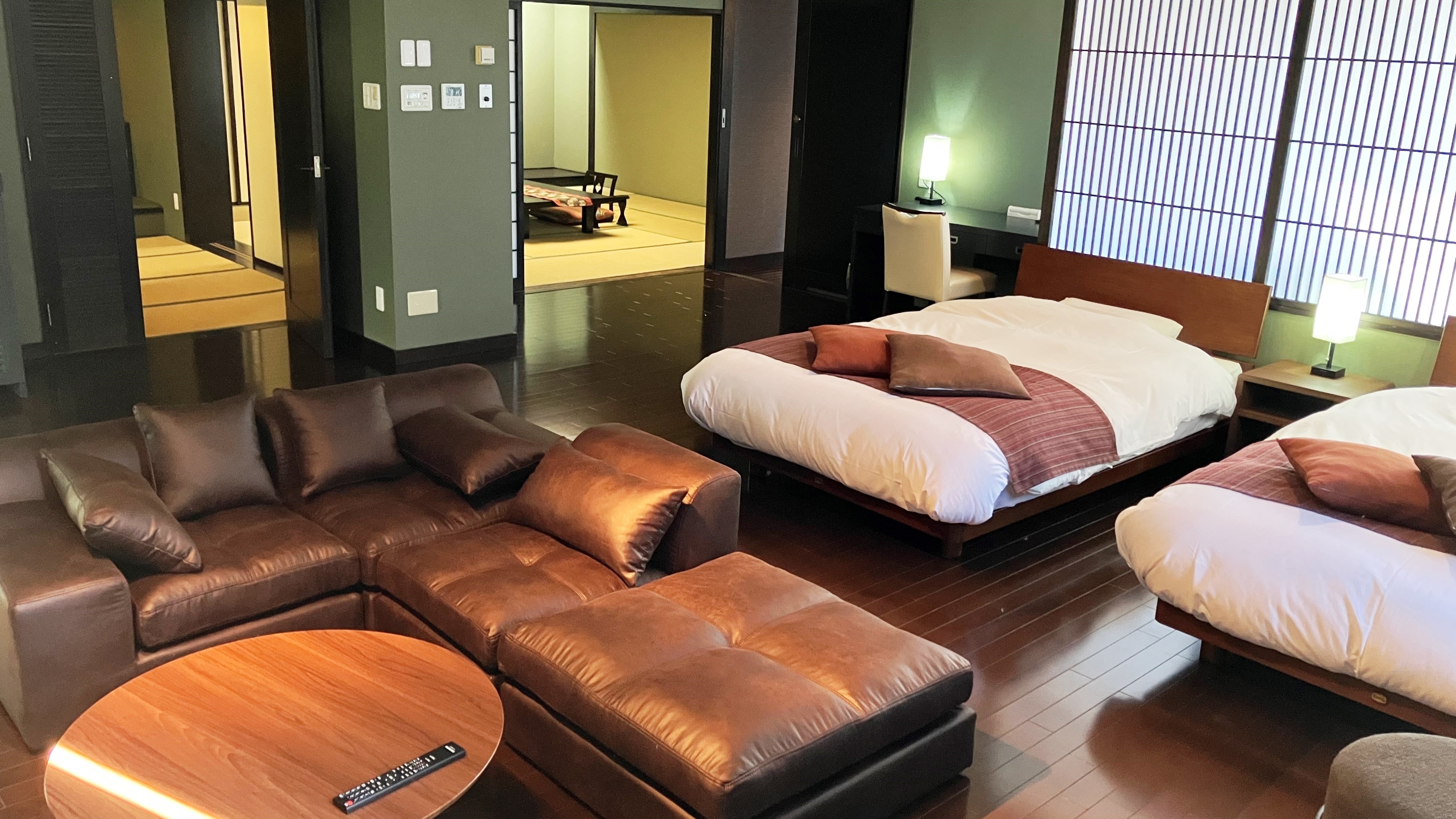 Kamar mewah bergaya Jepang-Barat