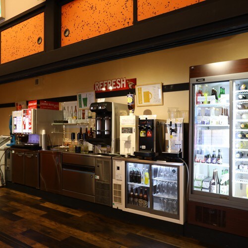 Self-service drink corner