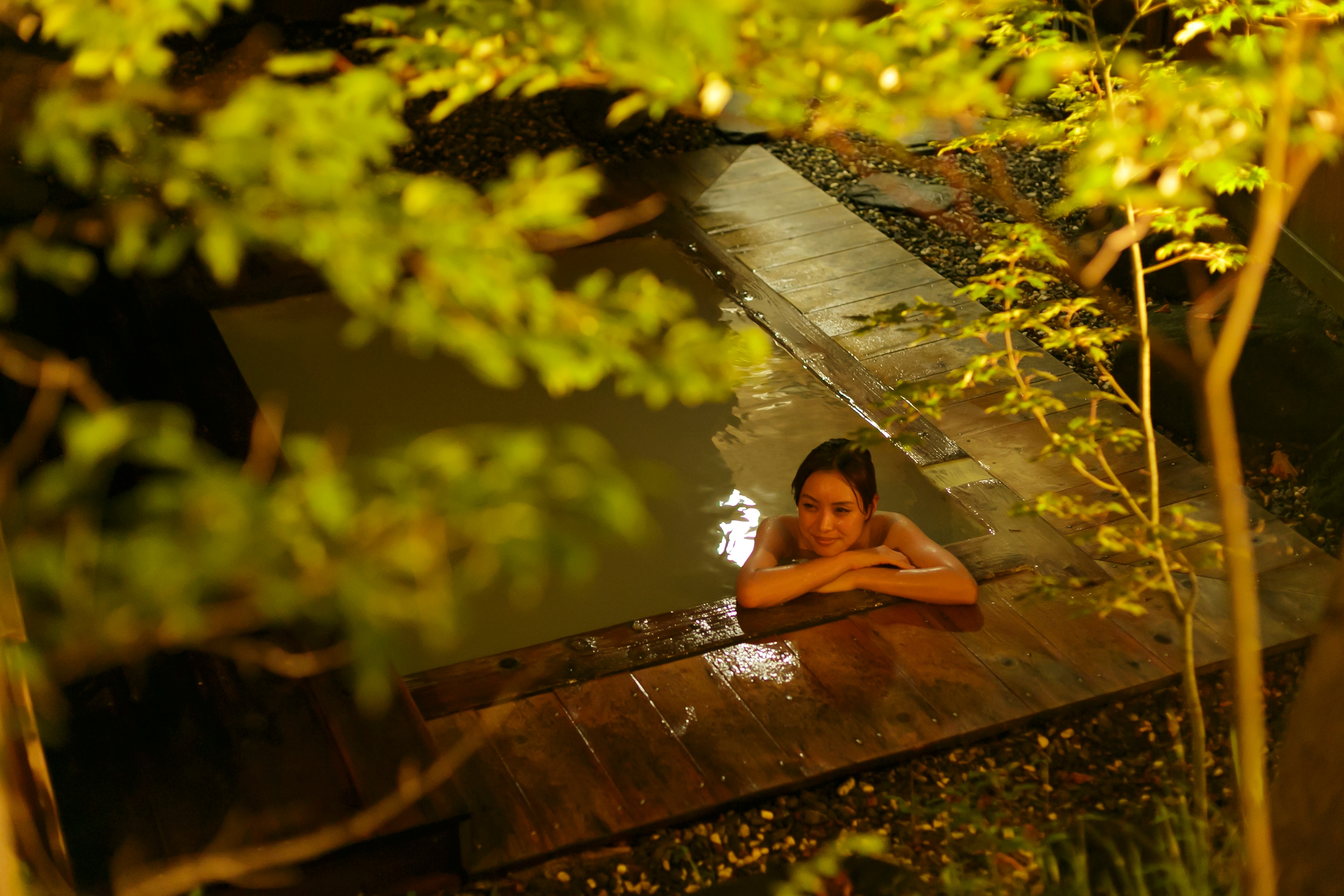 Our open-air baths are for private use only.