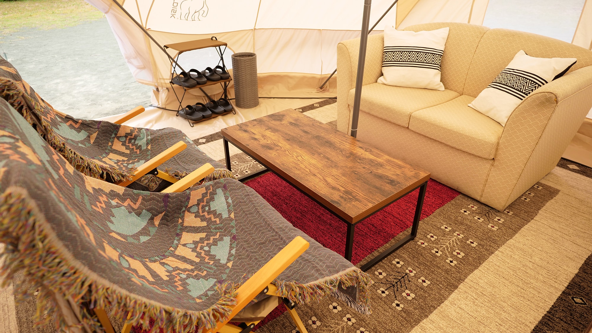 Glamping area * An example of a guest room