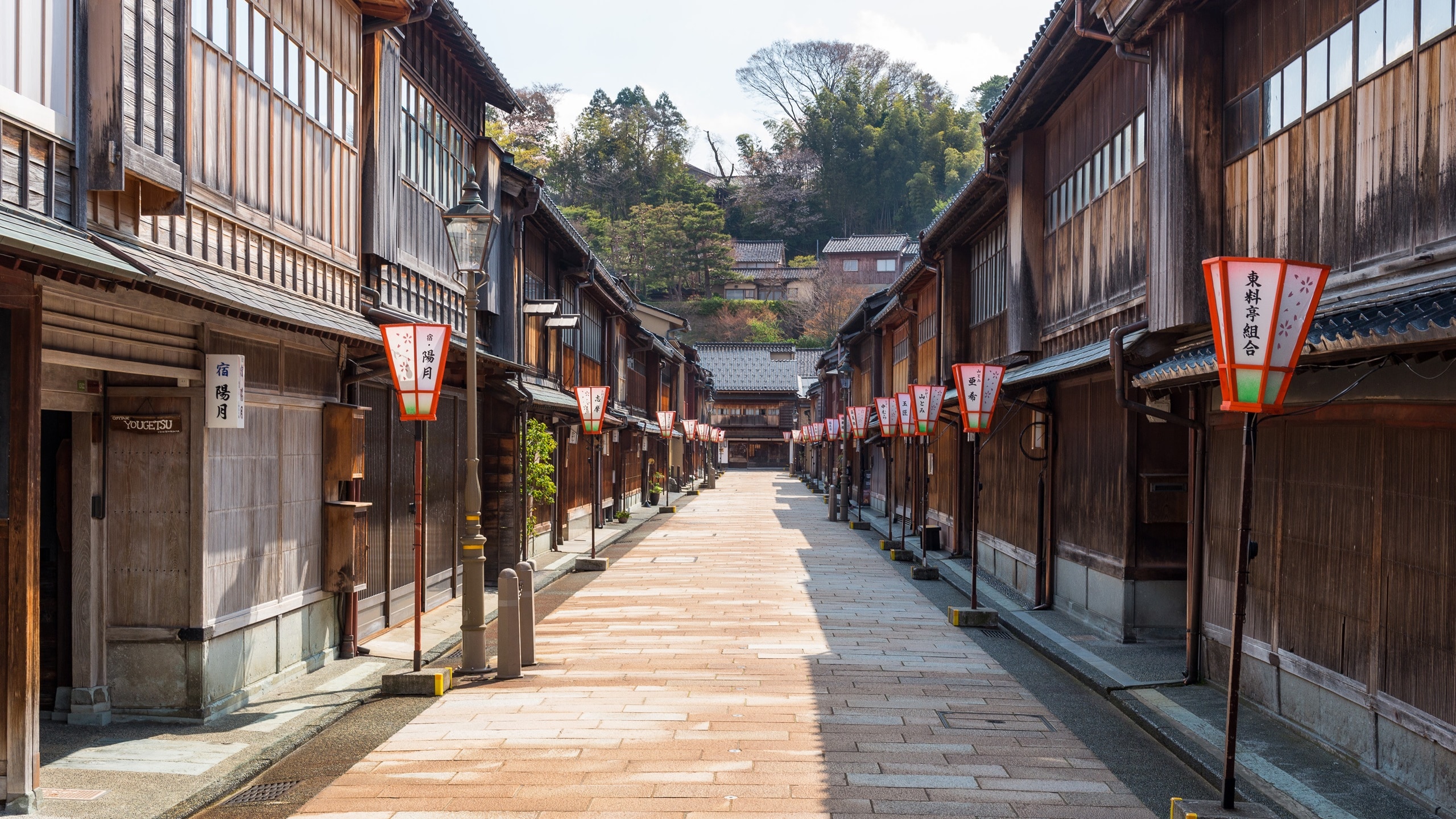 东茶屋地区（照片由金泽市提供）