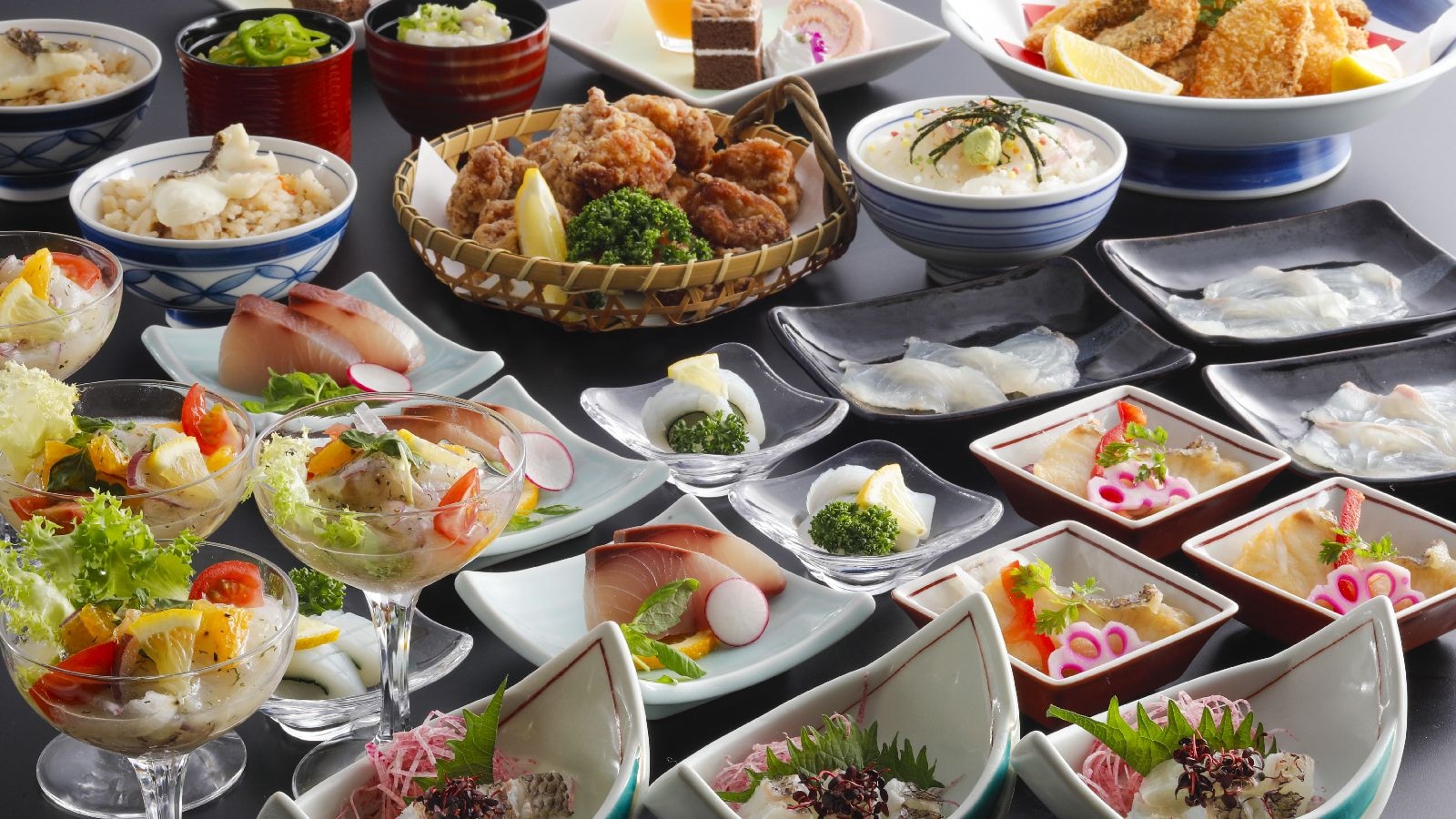 ★ Dinner is main dish + half buffet style ♪ *The image is an image*