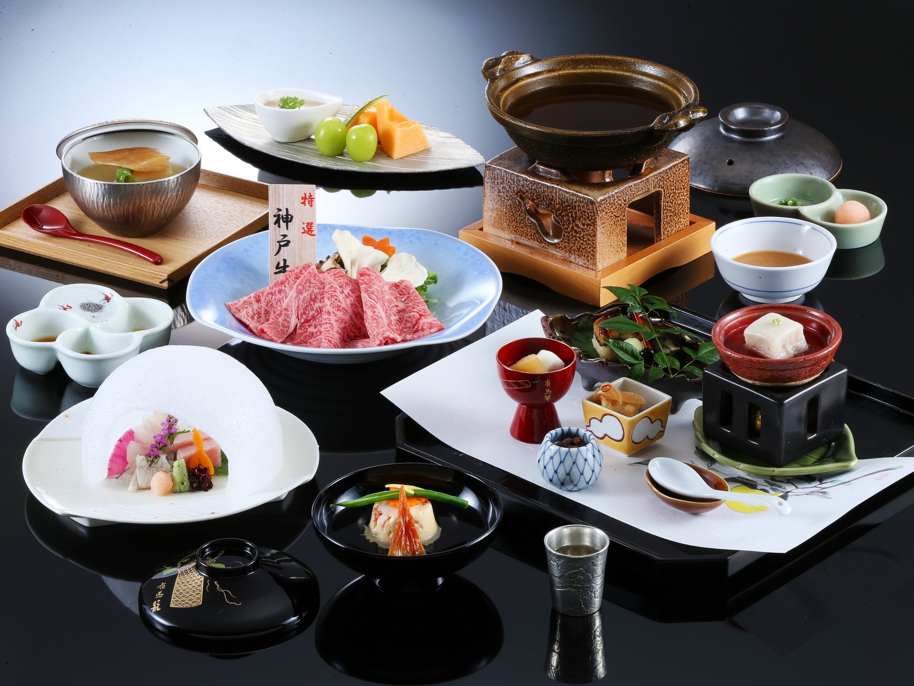 Small portions of delicious kaiseki course meal, Winter 2024