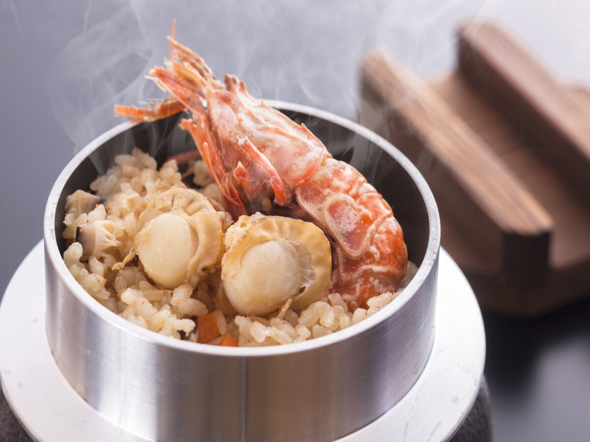 Breakfast: Seafood rice pot