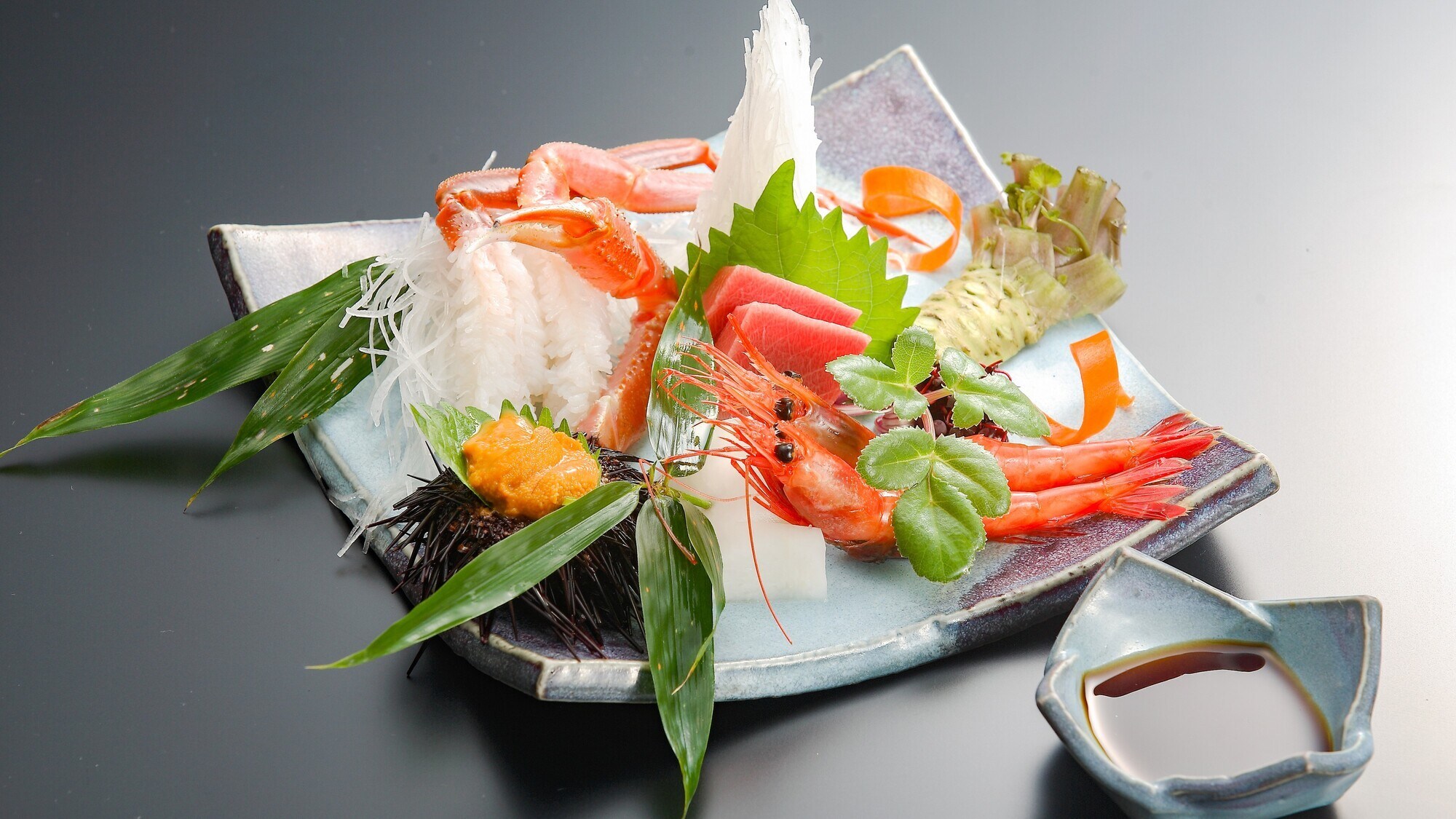 Crab sashimi (example)