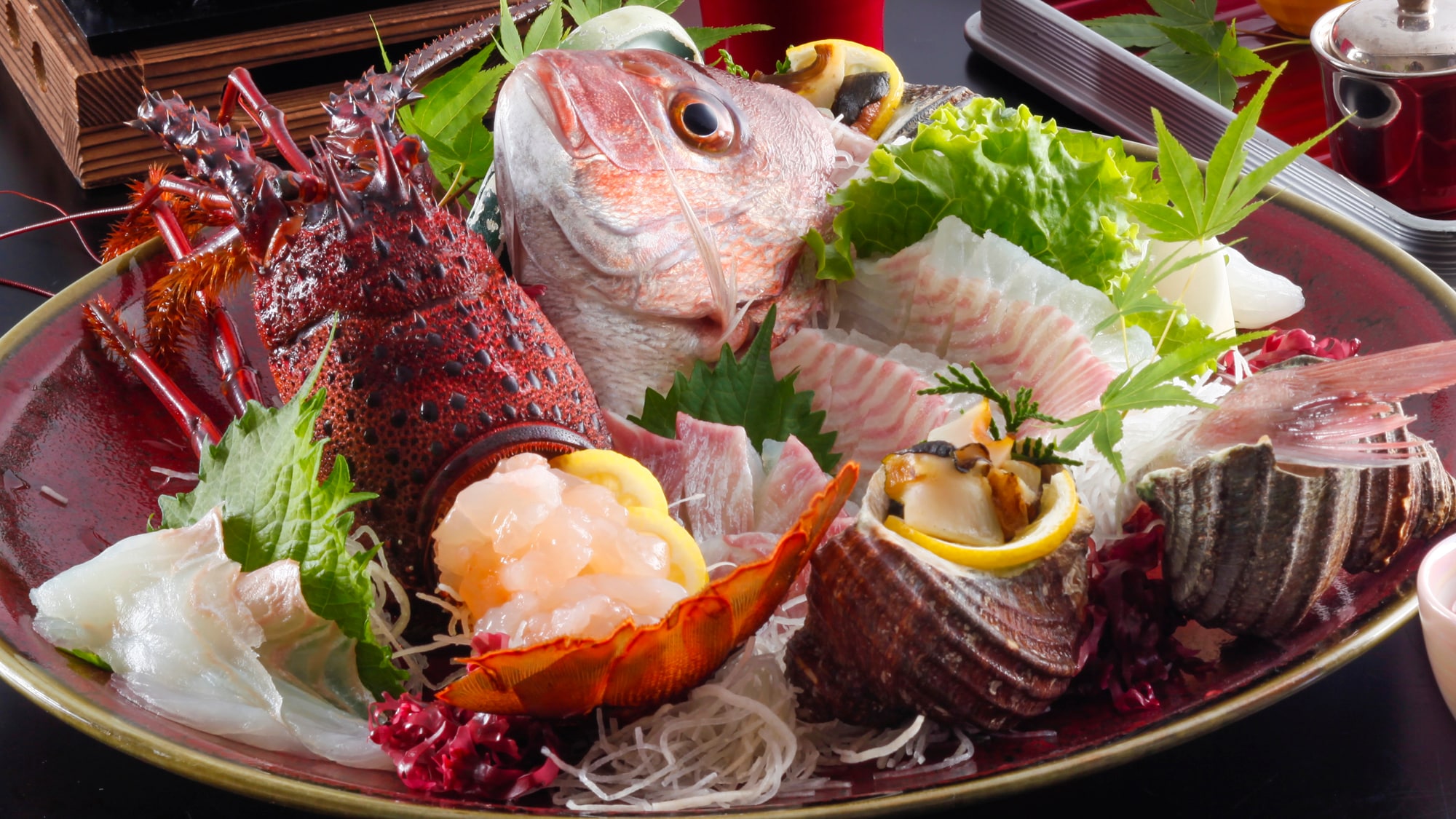懷石料理懷石料理：淡路島的新鮮生魚片形象