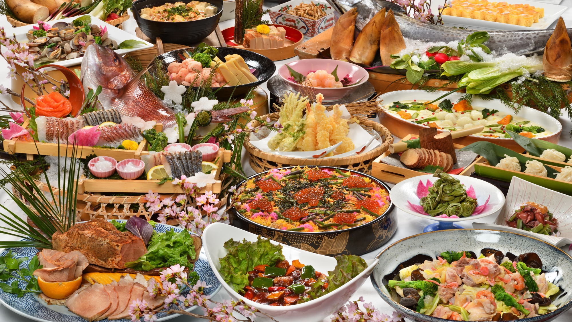 [Spring Buffet] From mountains and seas to local cuisine! “Akita delicious buffet” with delicious Akita food.